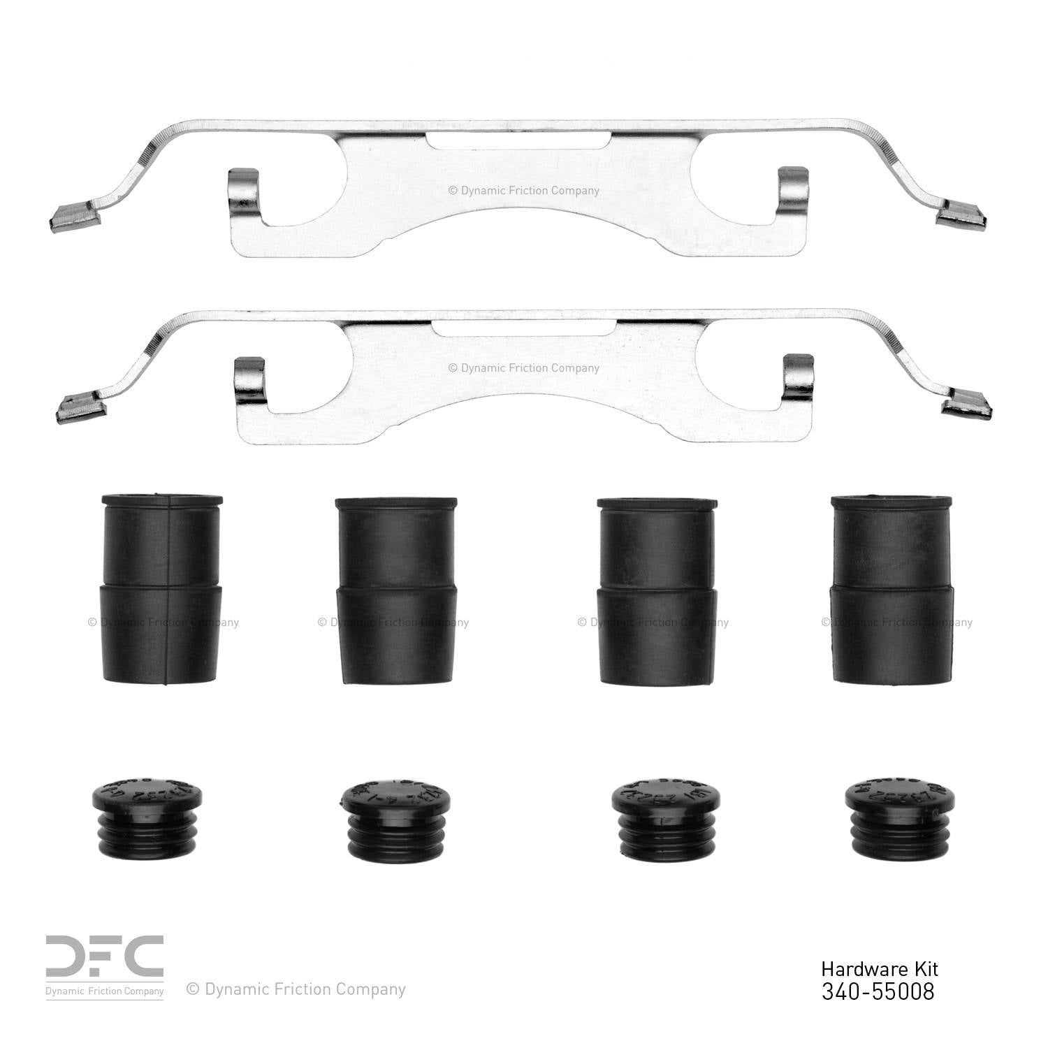 Dynamic Friction Company Disc Brake Hardware Kit  top view frsport 340-55008