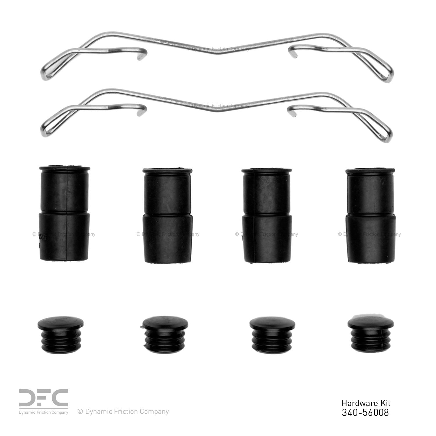 Dynamic Friction Company Disc Brake Hardware Kit  top view frsport 340-56008