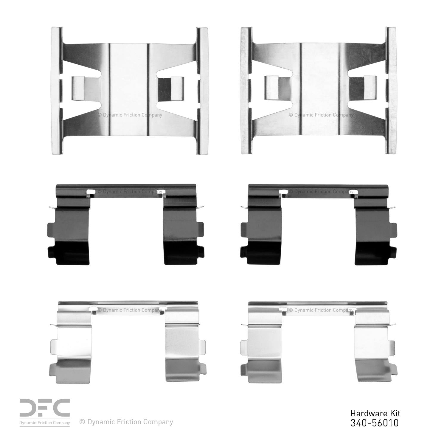 Dynamic Friction Company Disc Brake Hardware Kit  top view frsport 340-56010