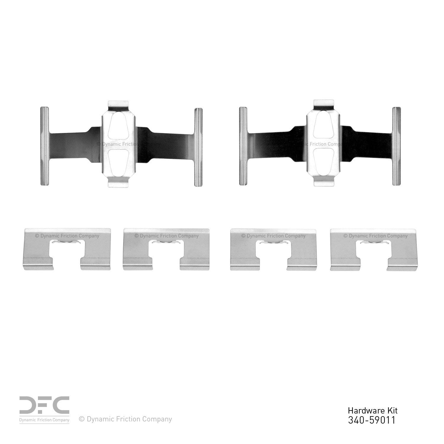 Dynamic Friction Company Disc Brake Hardware Kit  top view frsport 340-59011