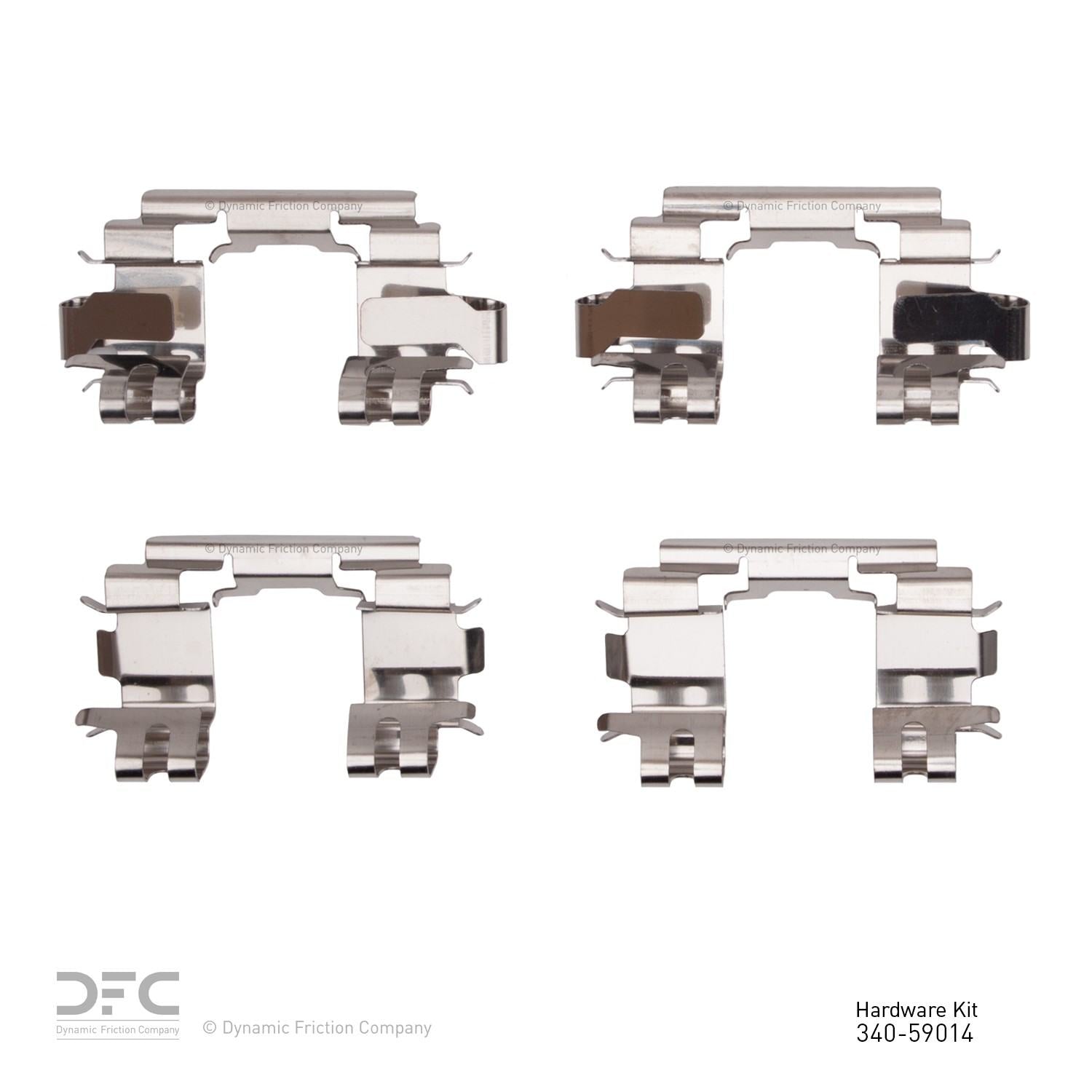 Dynamic Friction Company Disc Brake Hardware Kit  top view frsport 340-59014