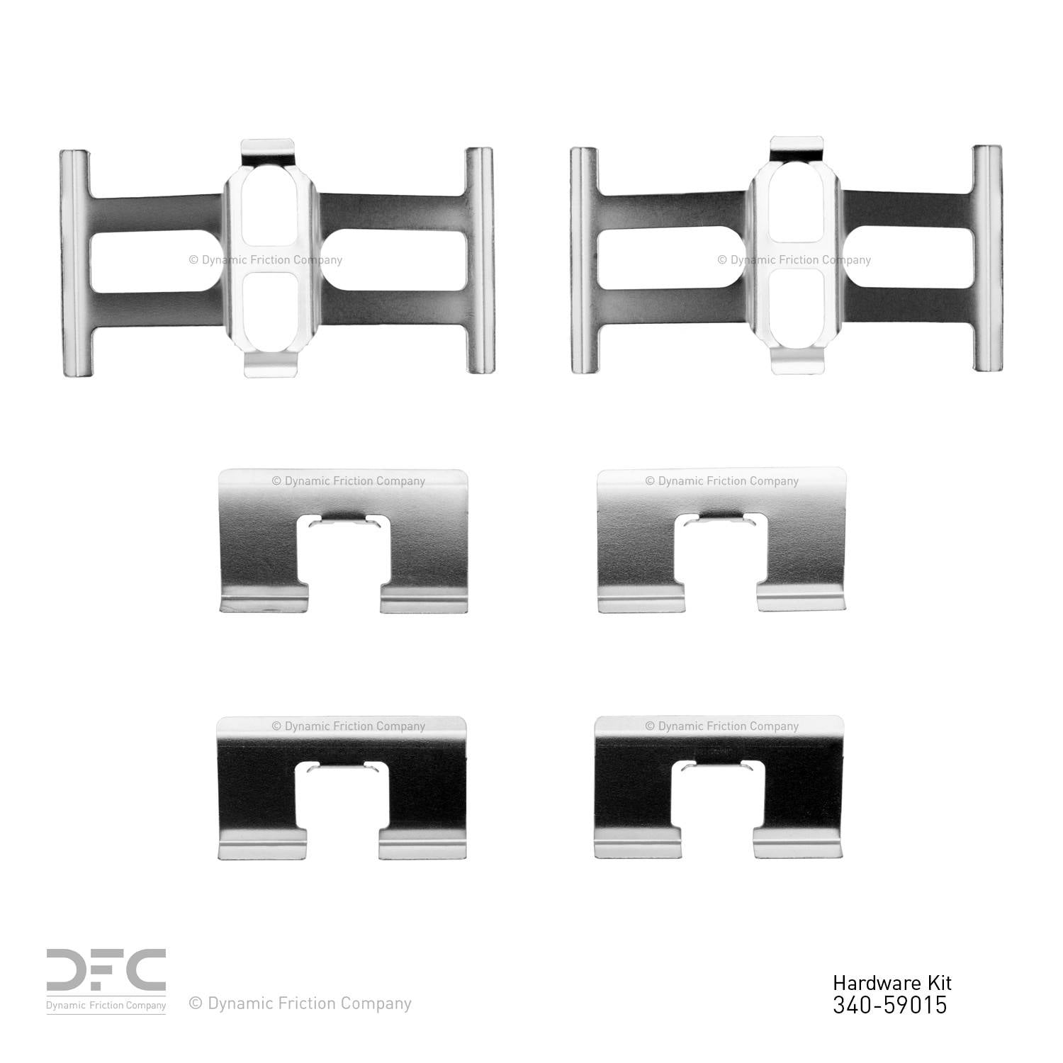 Dynamic Friction Company Disc Brake Hardware Kit  top view frsport 340-59015