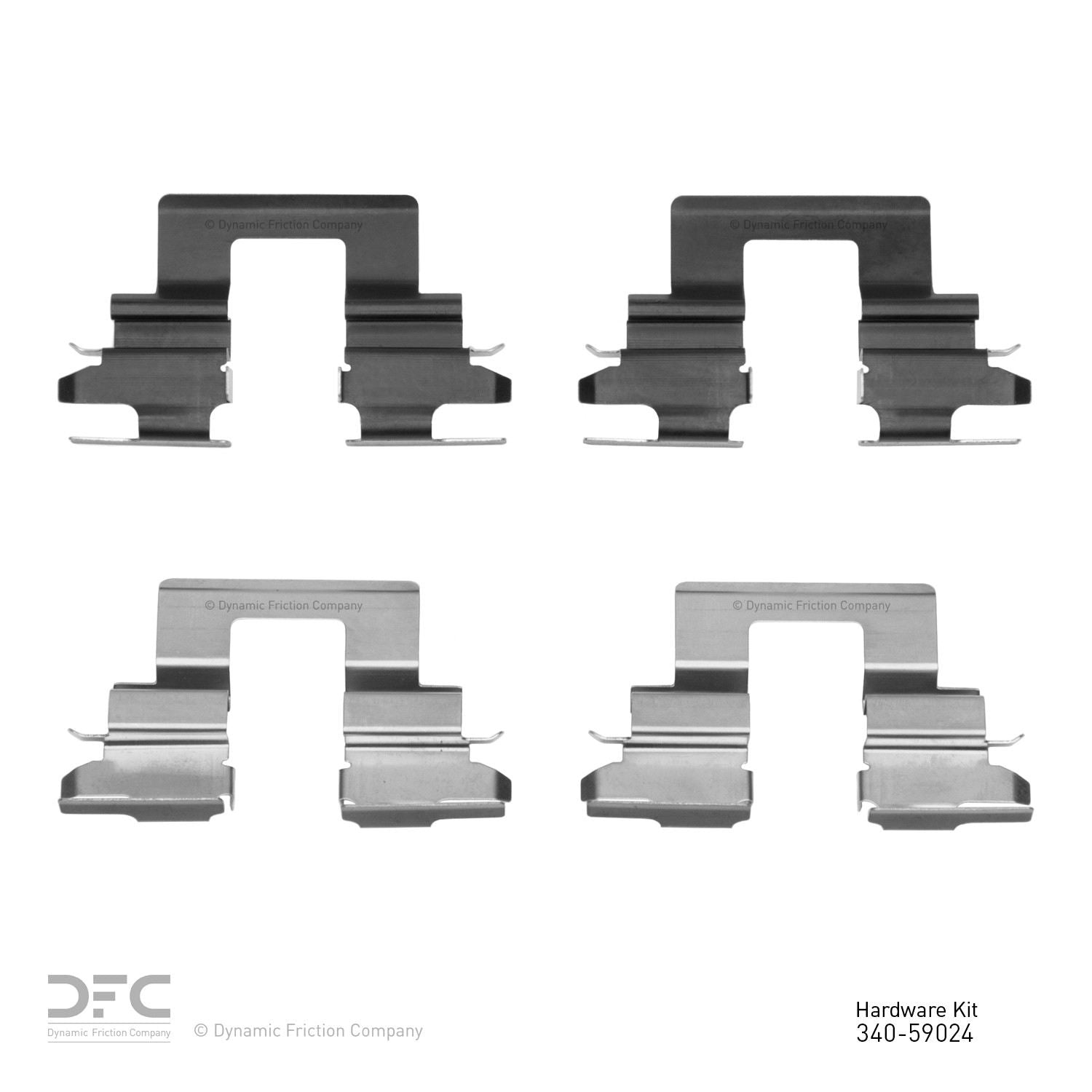 Dynamic Friction Company Disc Brake Hardware Kit  top view frsport 340-59024