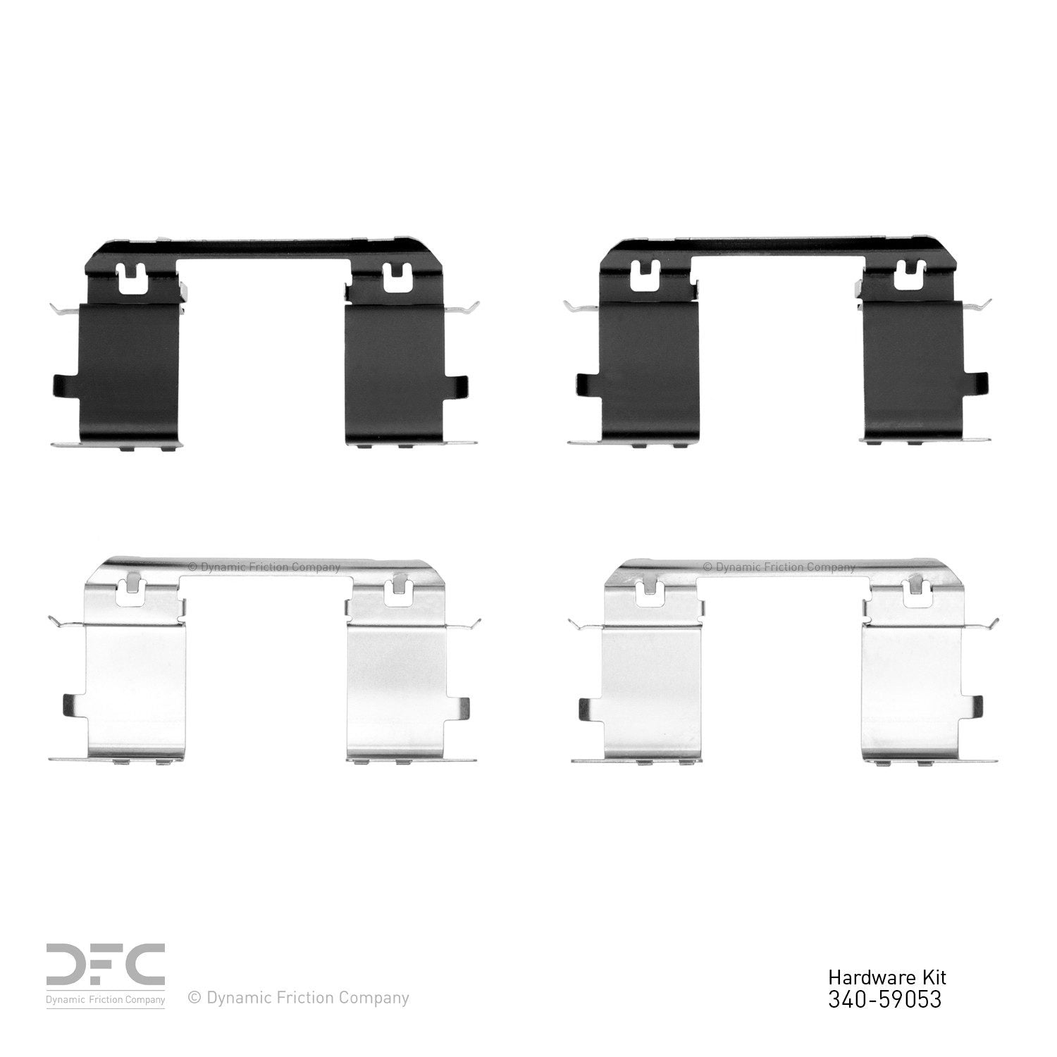 Dynamic Friction Company Disc Brake Hardware Kit  top view frsport 340-59053