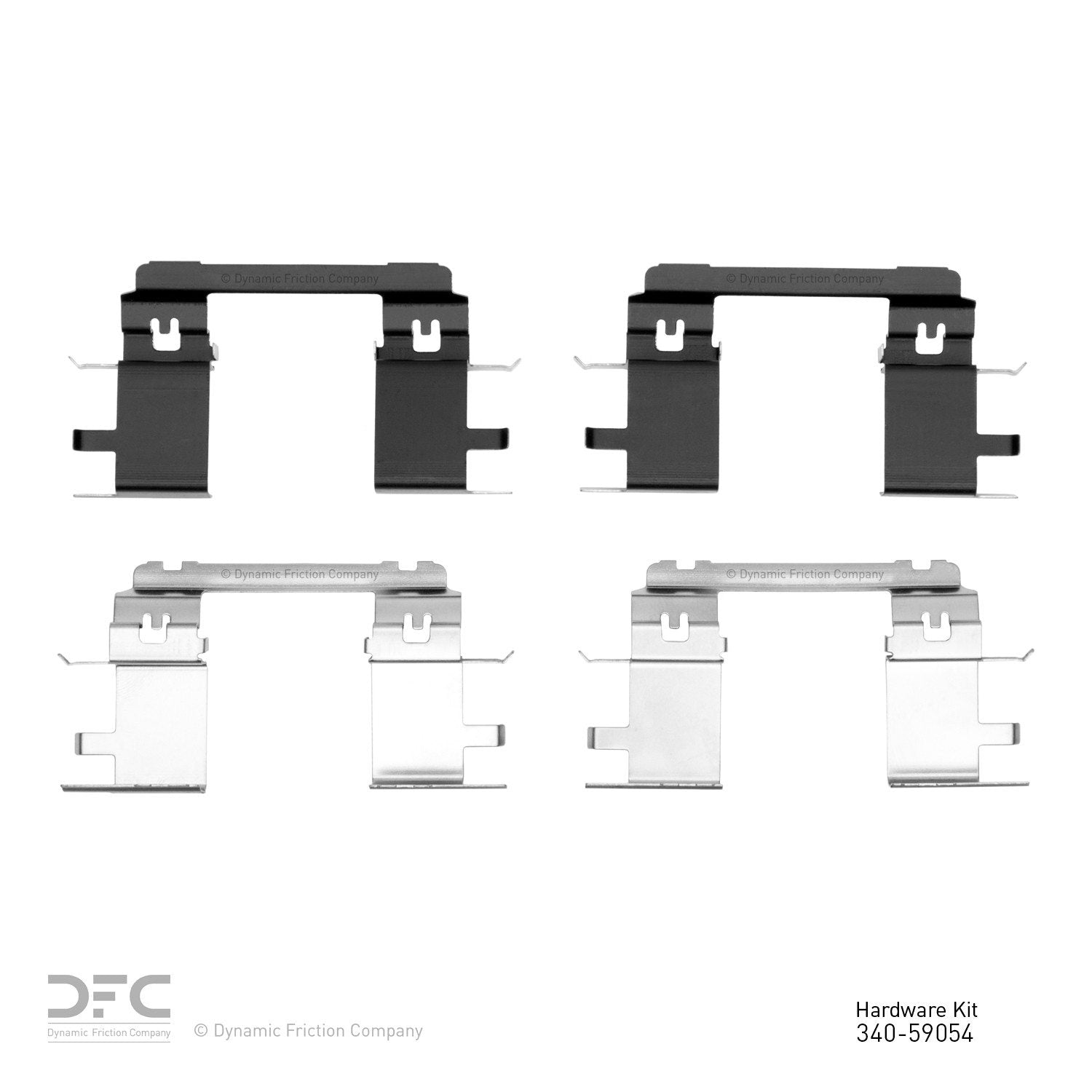 Dynamic Friction Company Disc Brake Hardware Kit  top view frsport 340-59054