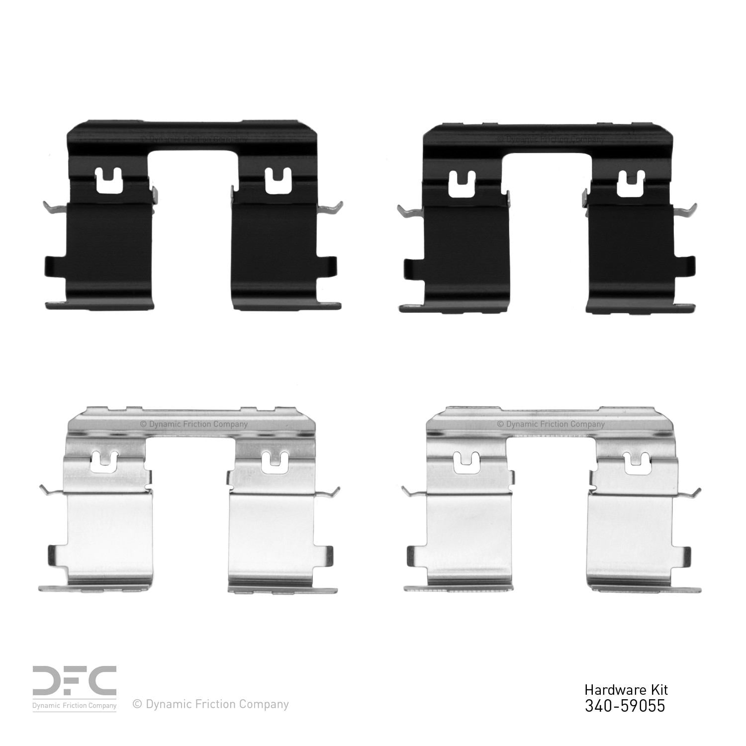 Dynamic Friction Company Disc Brake Hardware Kit  top view frsport 340-59055