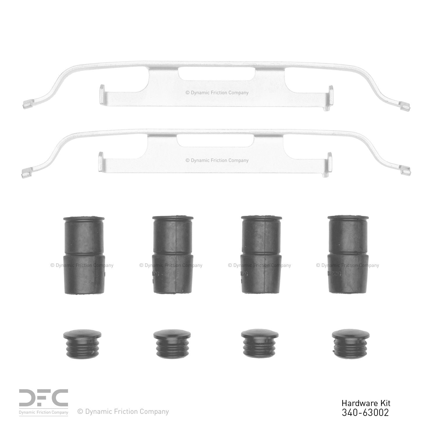 Dynamic Friction Company Disc Brake Hardware Kit  top view frsport 340-63002