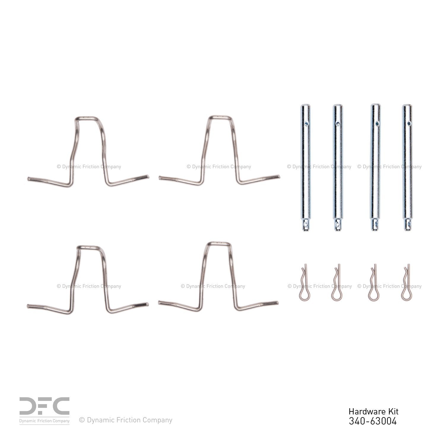 Dynamic Friction Company Disc Brake Hardware Kit  top view frsport 340-63004