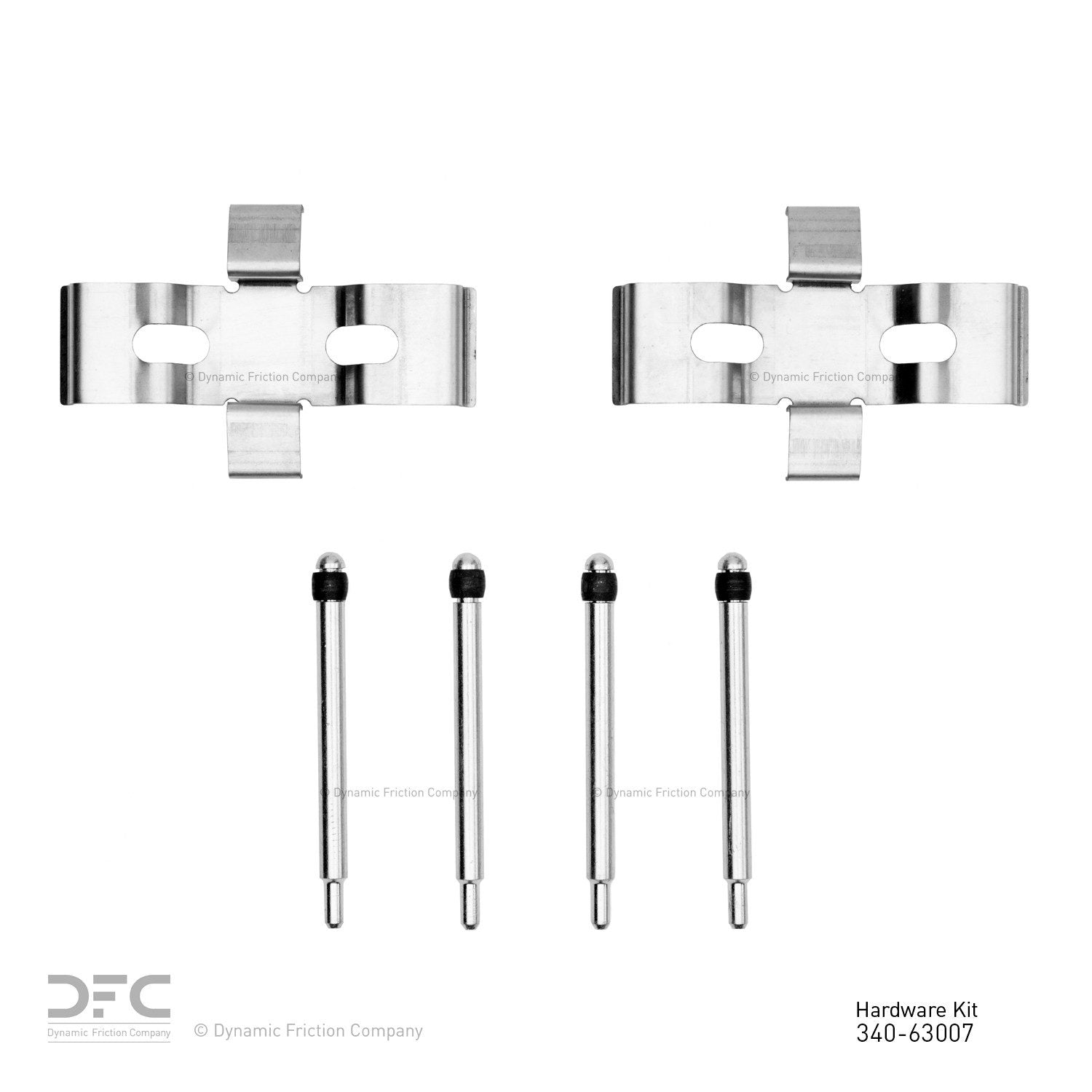 Dynamic Friction Company Disc Brake Hardware Kit  top view frsport 340-63007