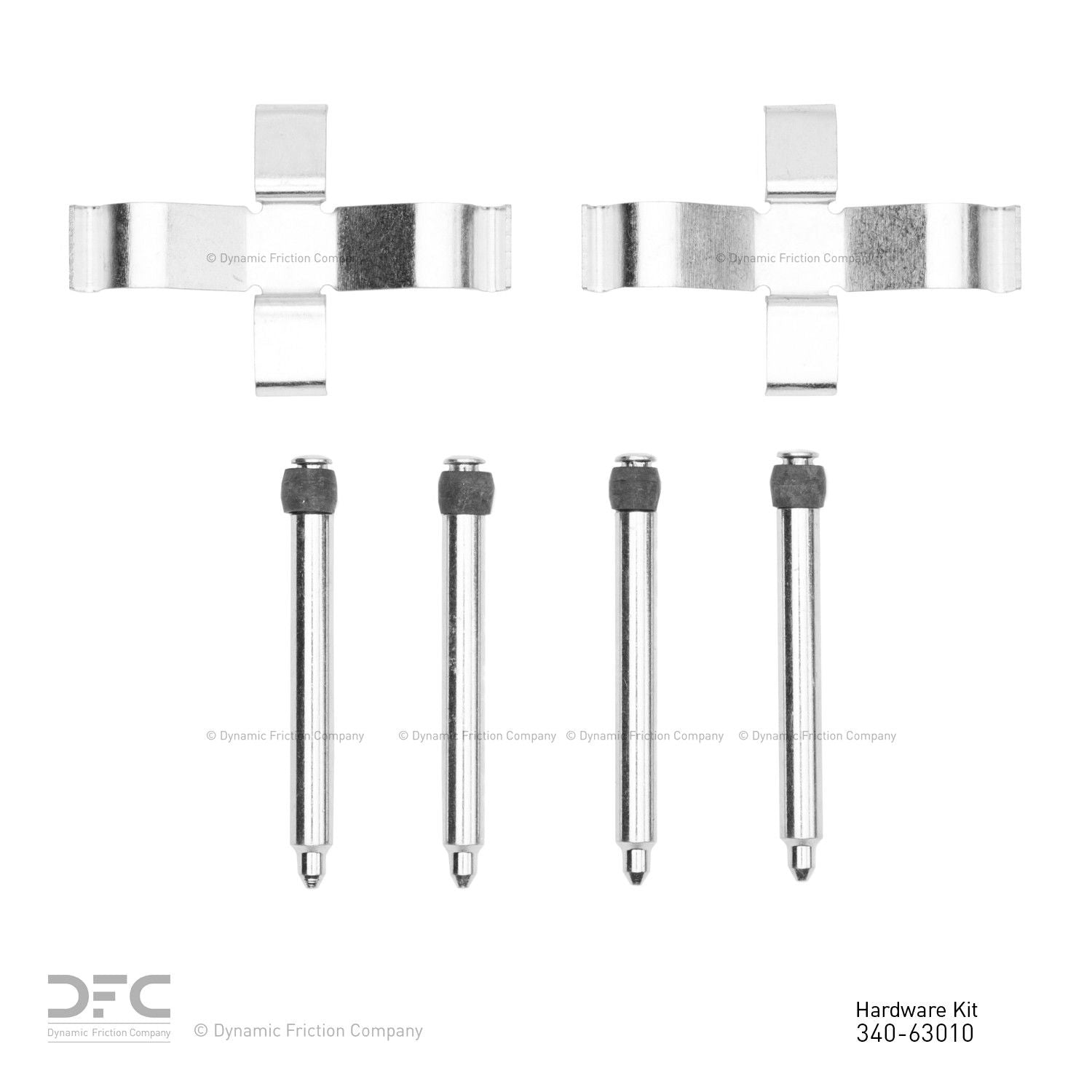 Dynamic Friction Company Disc Brake Hardware Kit  top view frsport 340-63010