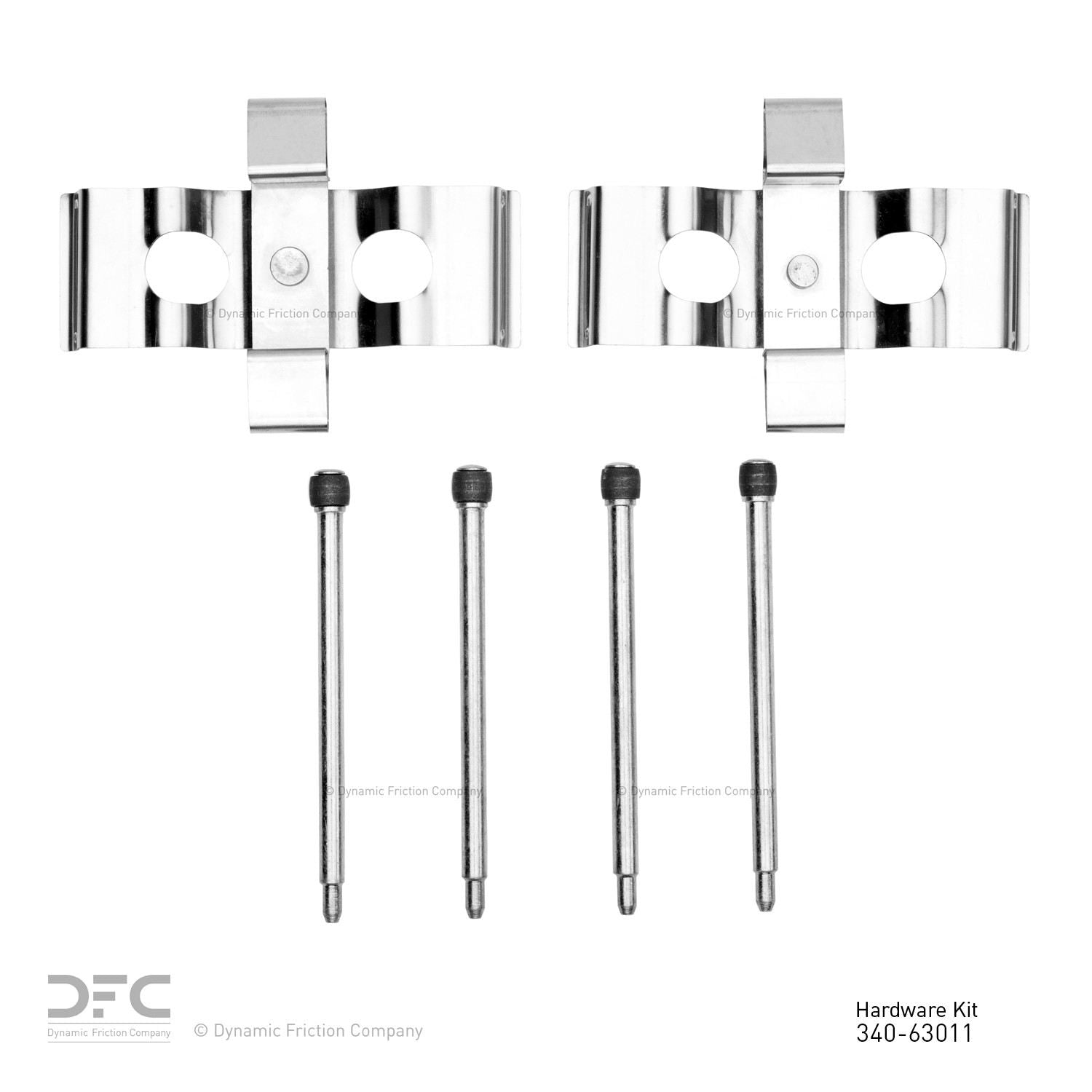 Dynamic Friction Company Disc Brake Hardware Kit  top view frsport 340-63011