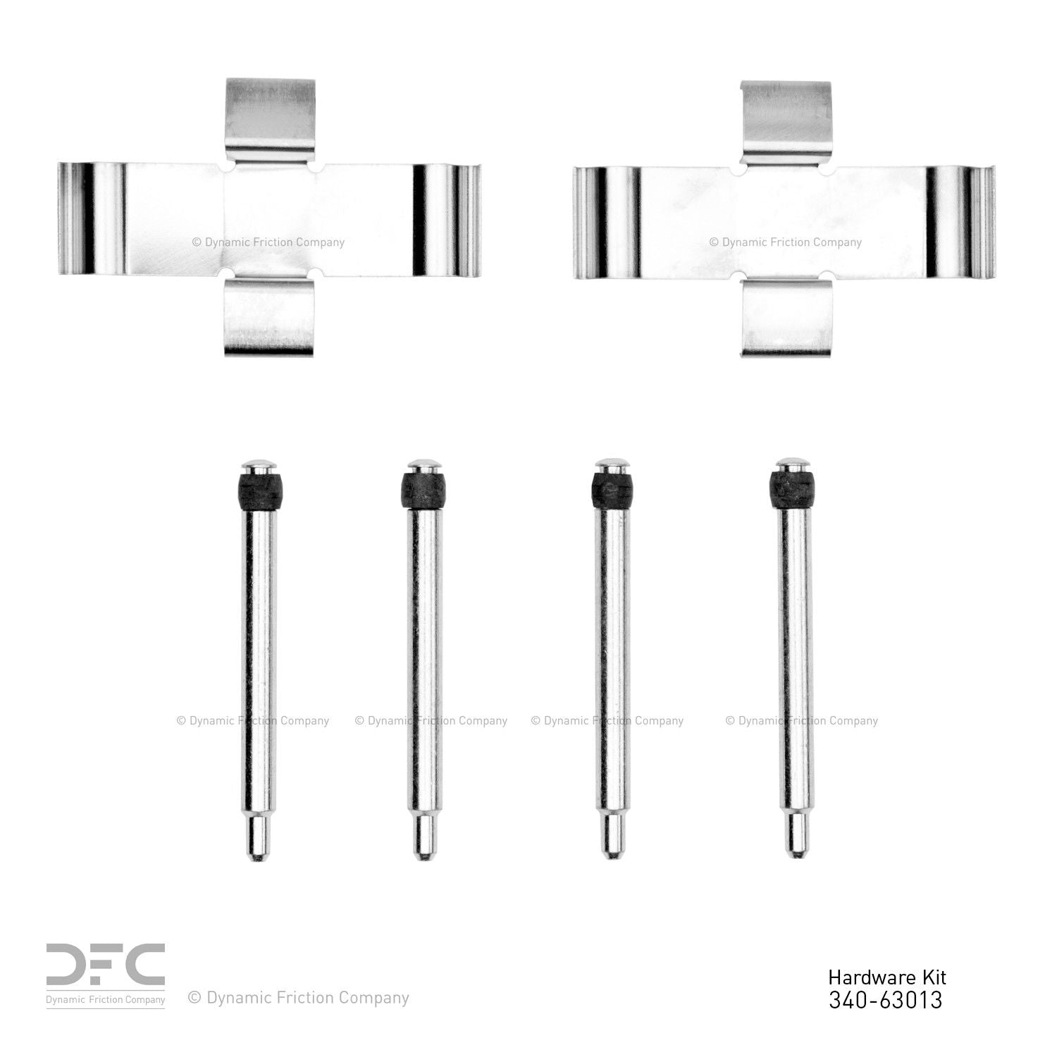 Dynamic Friction Company Disc Brake Hardware Kit  top view frsport 340-63013