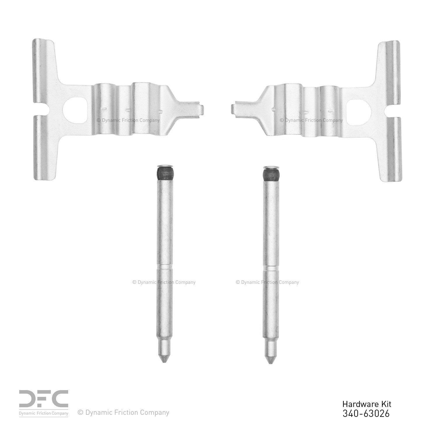 Dynamic Friction Company Disc Brake Hardware Kit  top view frsport 340-63026