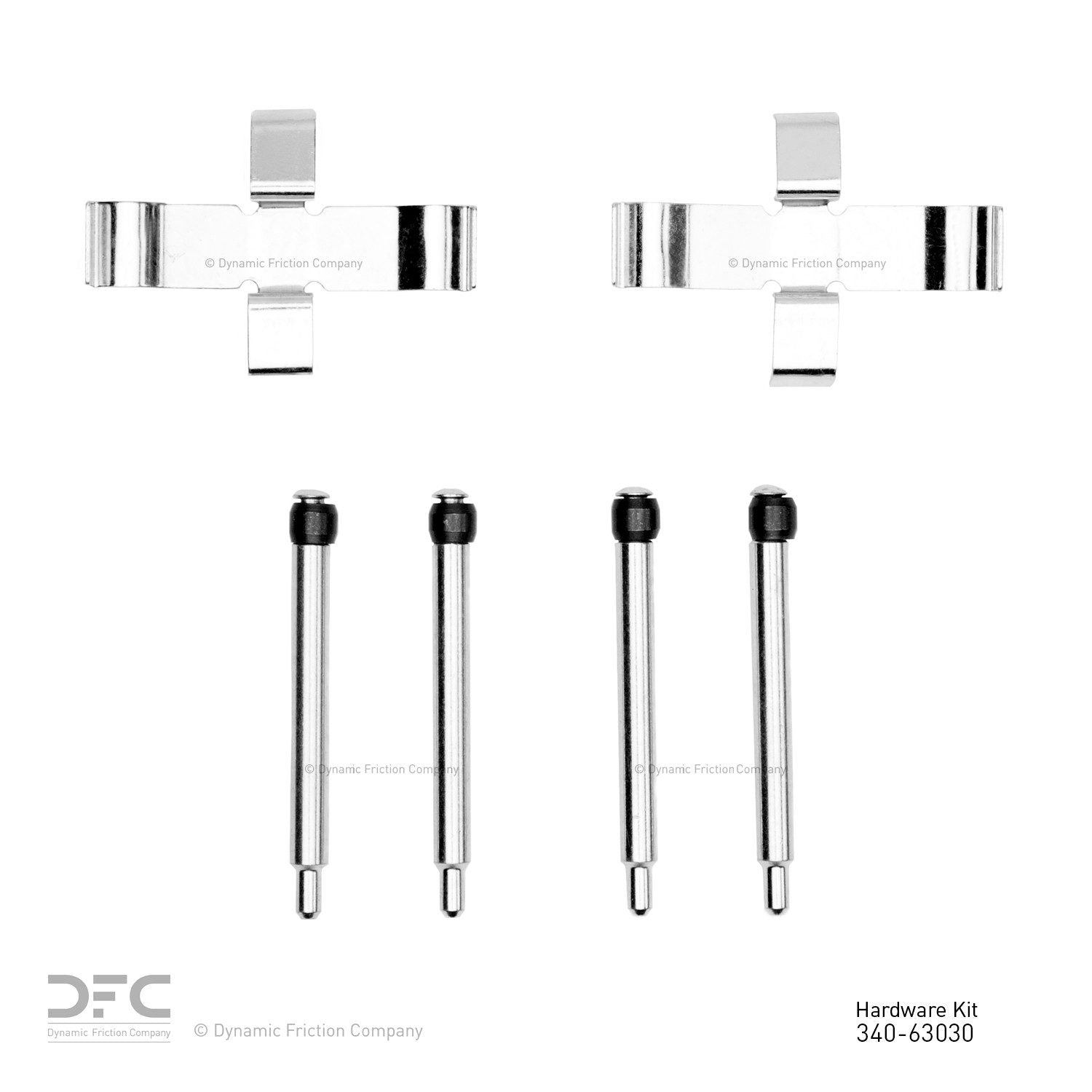 Dynamic Friction Company Disc Brake Hardware Kit  top view frsport 340-63030