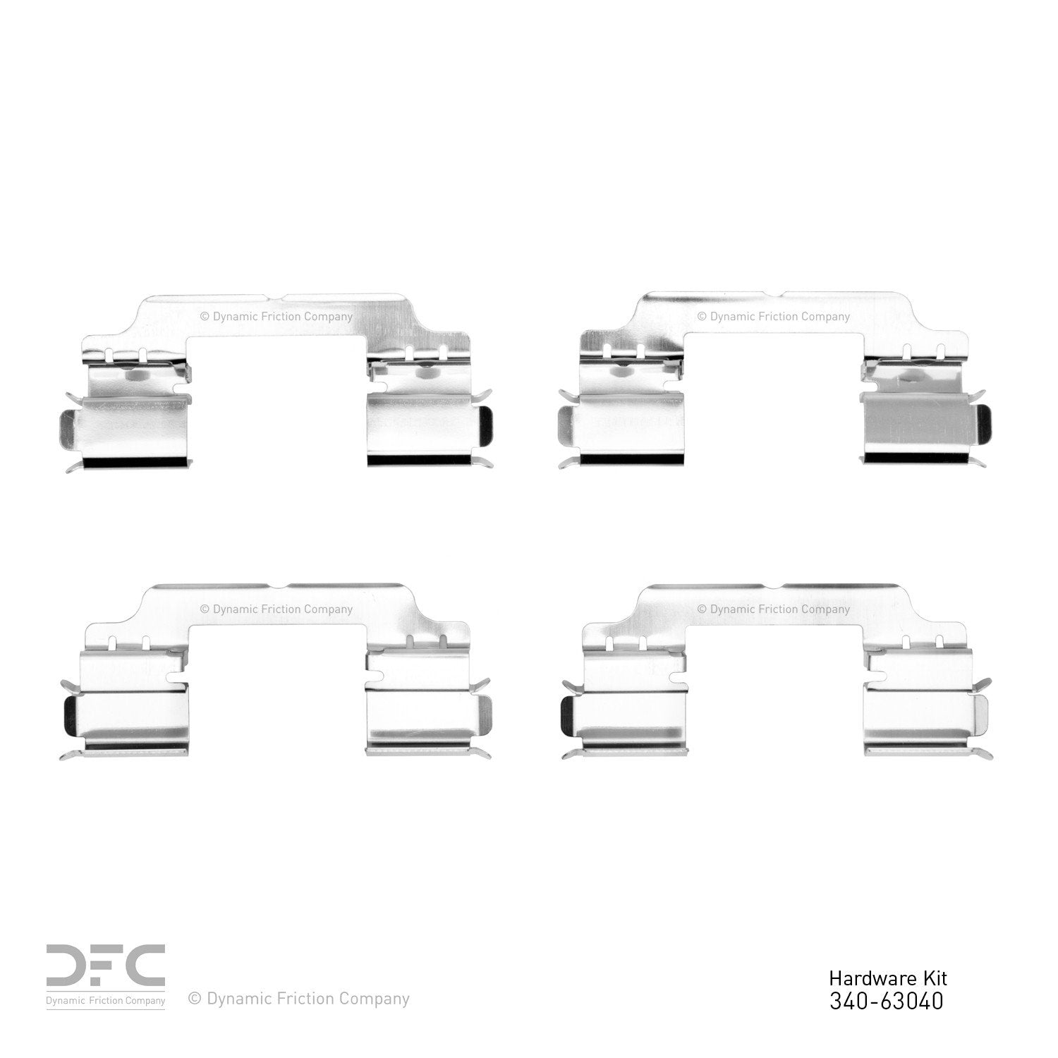 Dynamic Friction Company Disc Brake Hardware Kit  top view frsport 340-63040