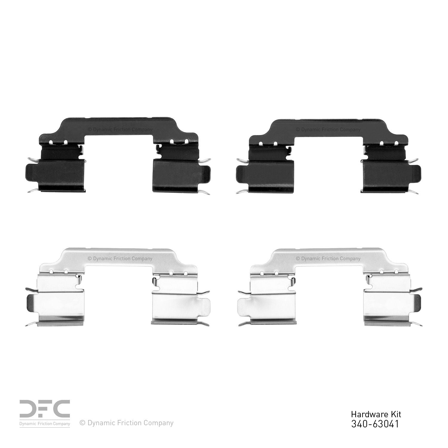 Dynamic Friction Company Disc Brake Hardware Kit  top view frsport 340-63041