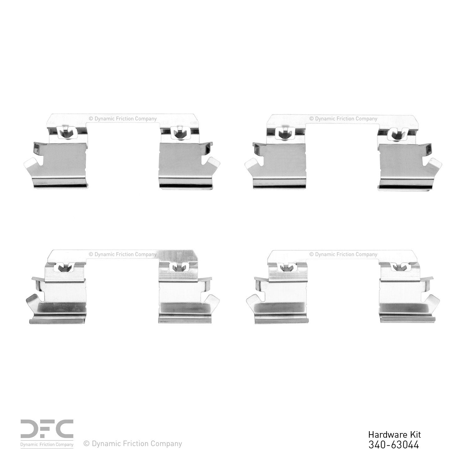 Dynamic Friction Company Disc Brake Hardware Kit  top view frsport 340-63044