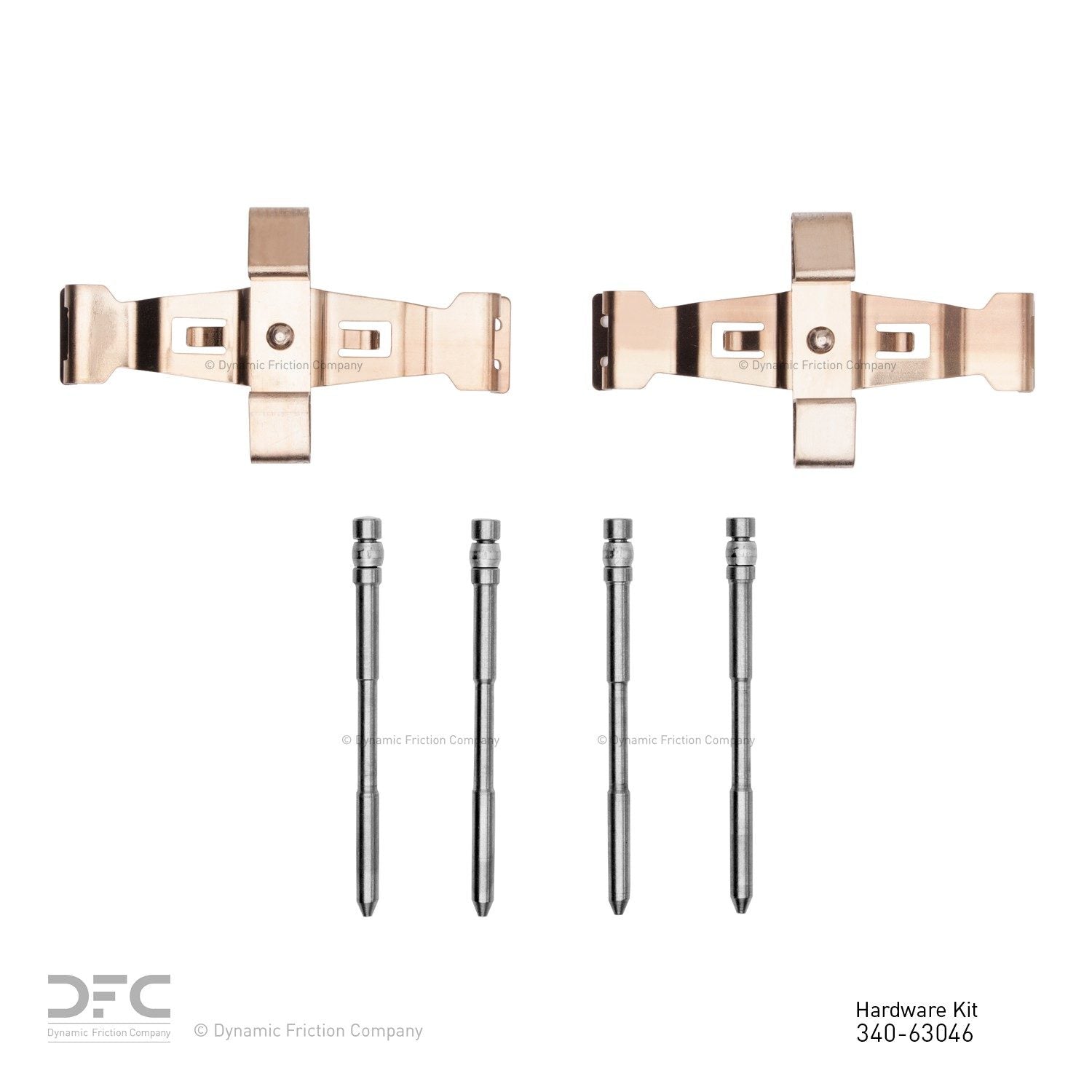 Dynamic Friction Company Disc Brake Hardware Kit  top view frsport 340-63046