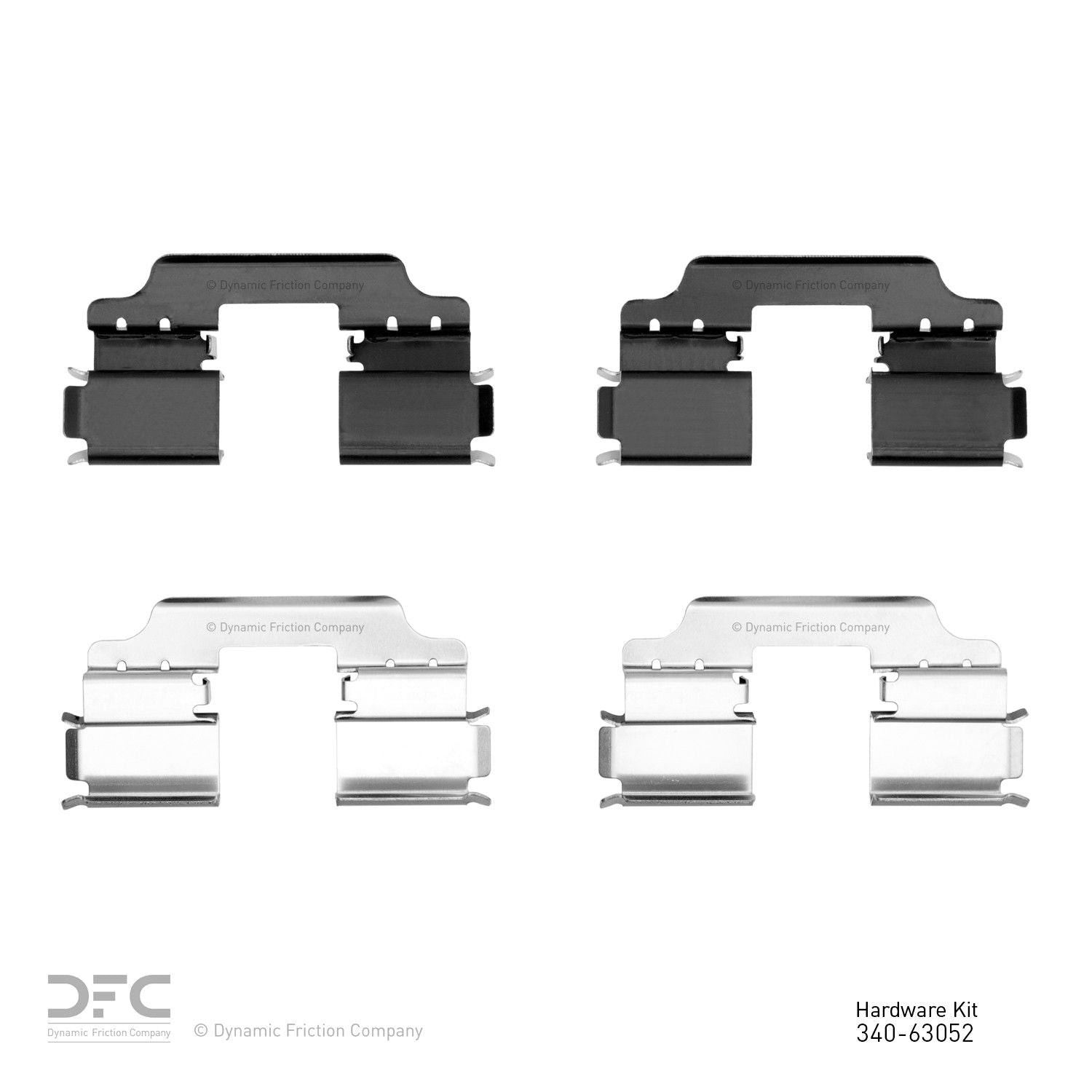 Dynamic Friction Company Disc Brake Hardware Kit  top view frsport 340-63052