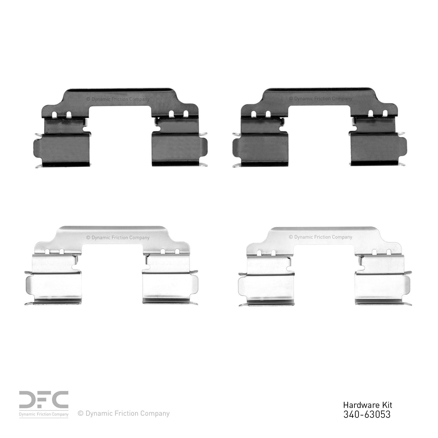 Dynamic Friction Company Disc Brake Hardware Kit  top view frsport 340-63053