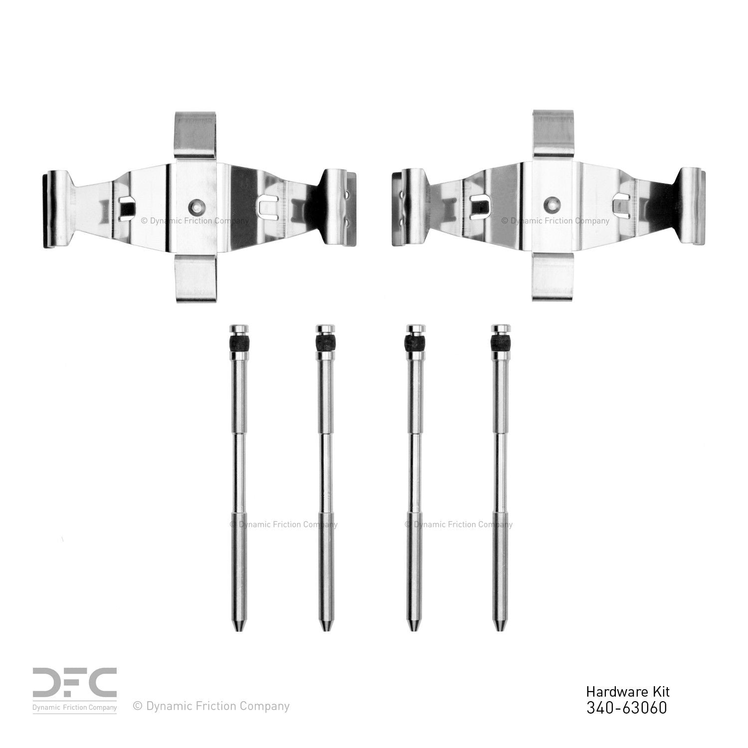 Dynamic Friction Company Disc Brake Hardware Kit  top view frsport 340-63060