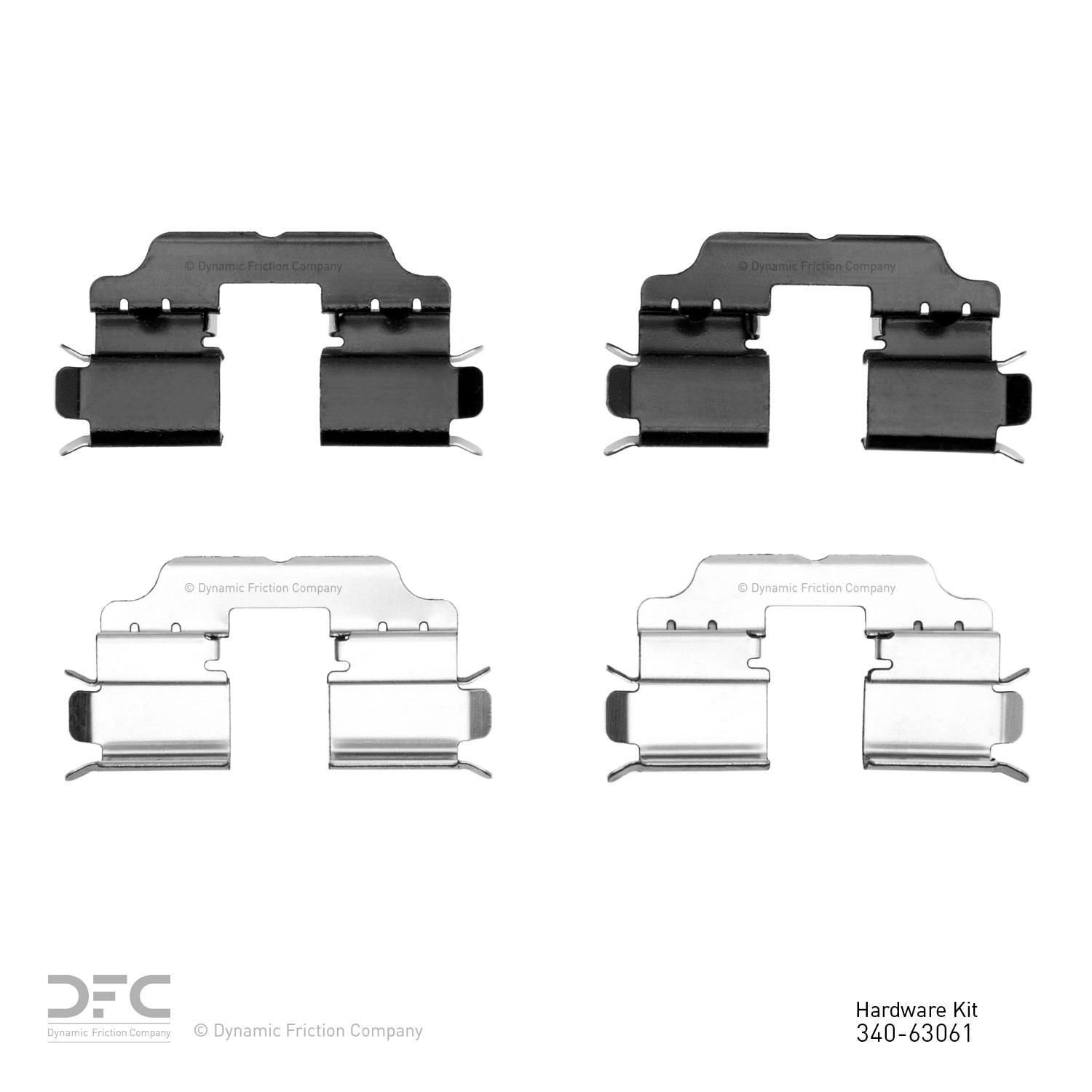 Dynamic Friction Company Disc Brake Hardware Kit  top view frsport 340-63061