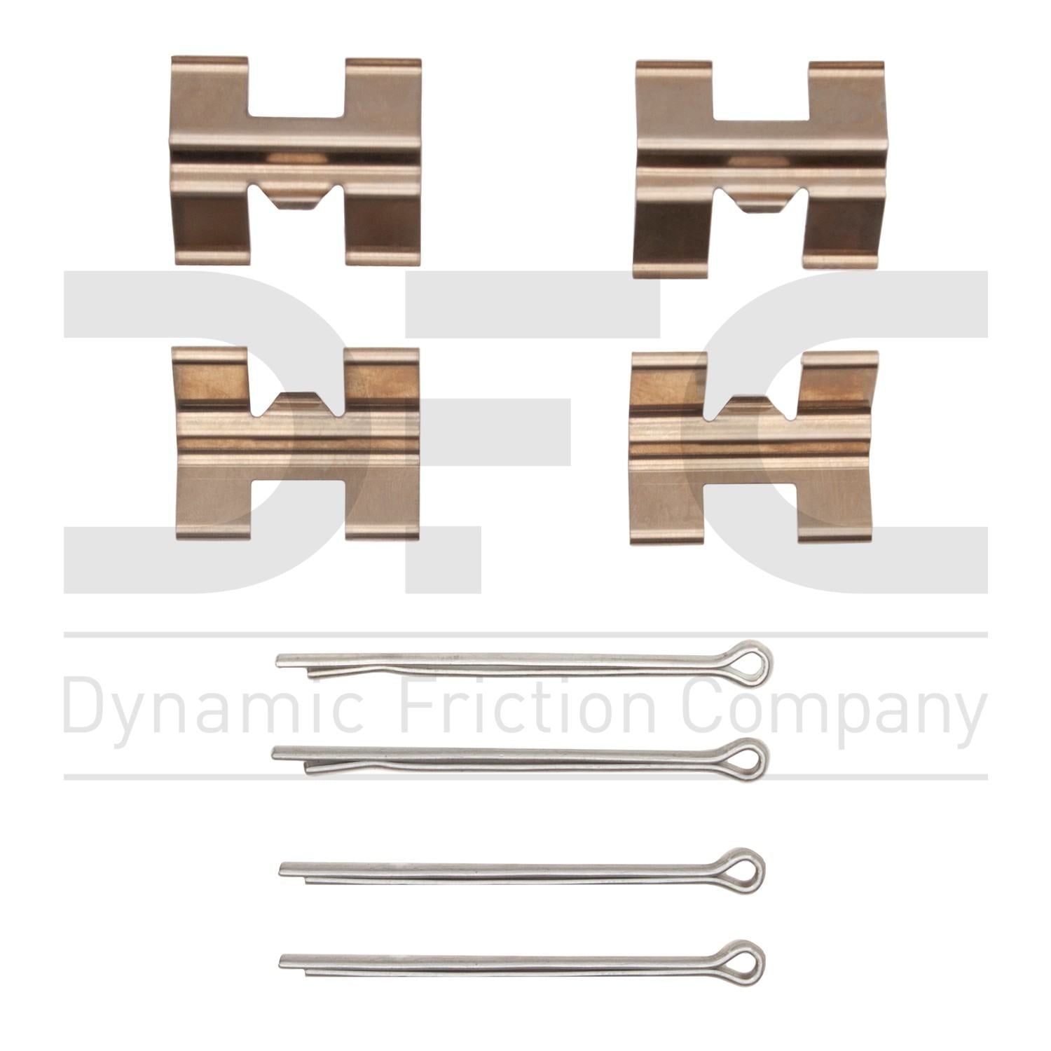 Dynamic Friction Company Disc Brake Hardware Kit  top view frsport 340-64000