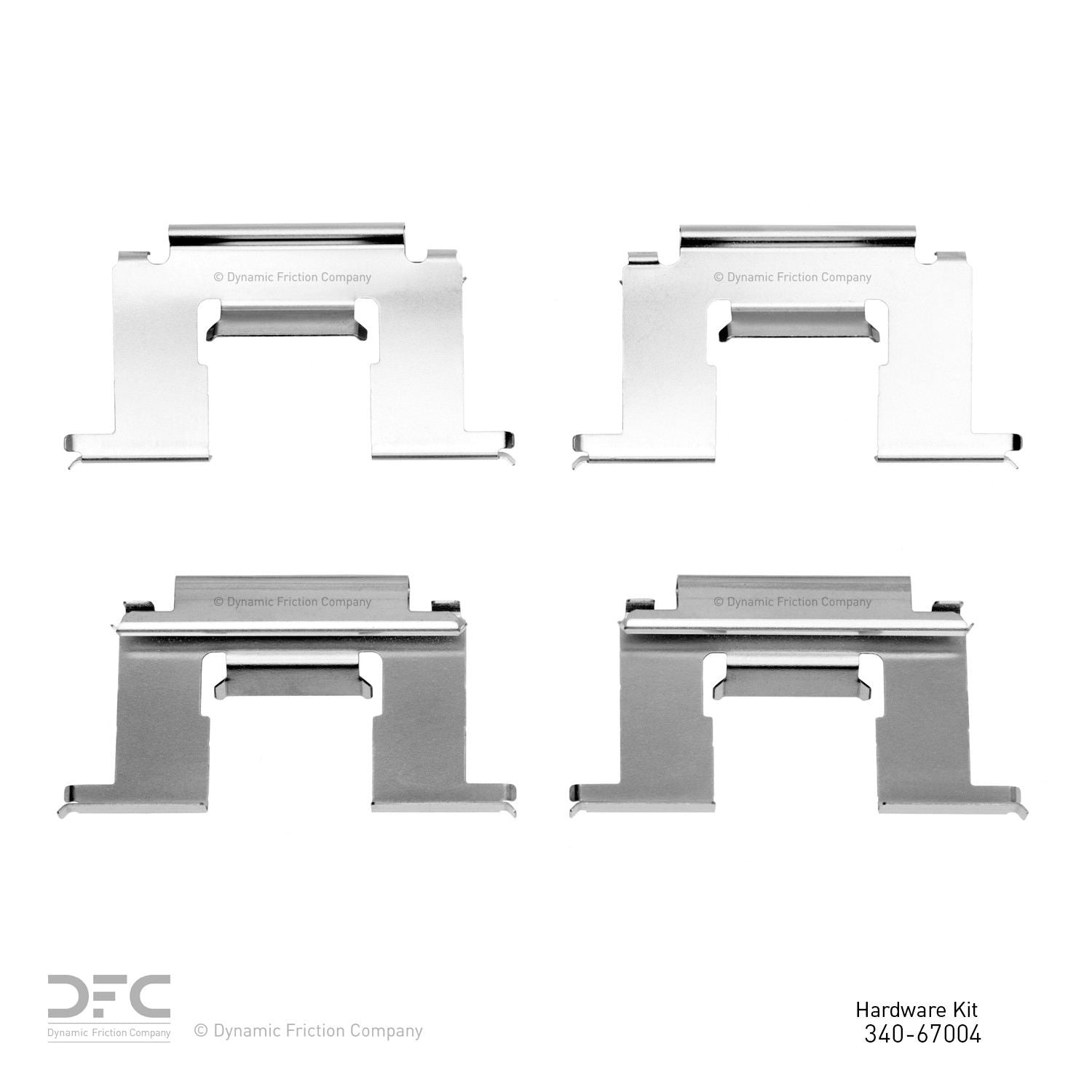 Dynamic Friction Company Disc Brake Hardware Kit  top view frsport 340-67004