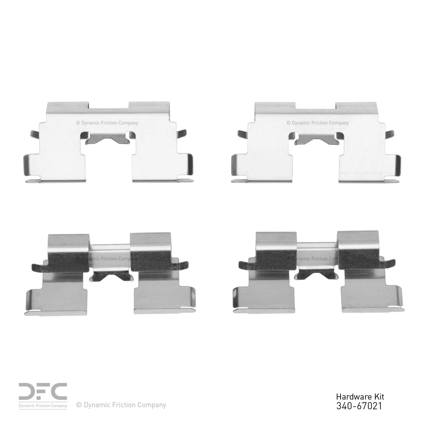 Dynamic Friction Company Disc Brake Hardware Kit  top view frsport 340-67021