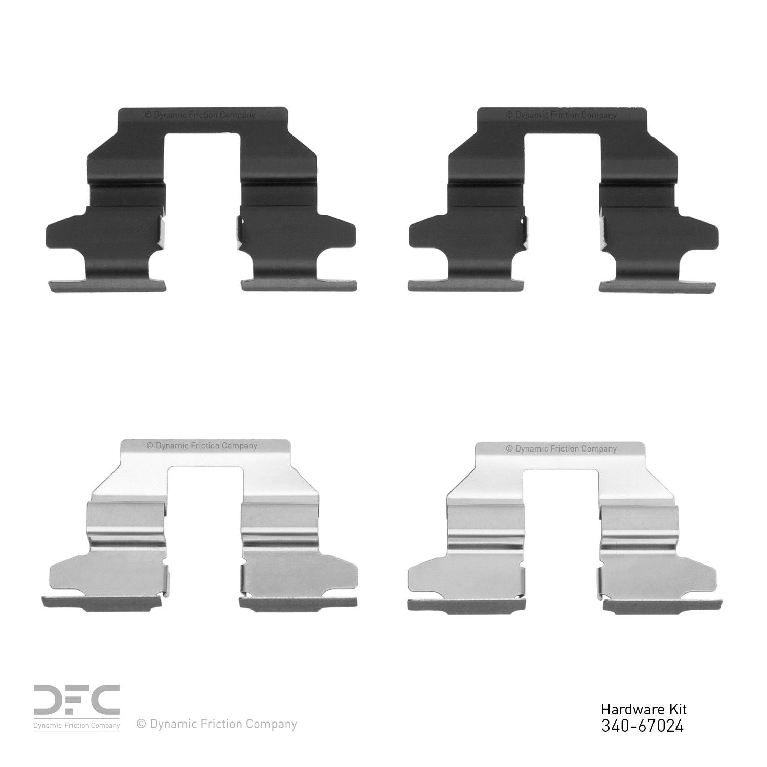 Dynamic Friction Company Disc Brake Hardware Kit  top view frsport 340-67024