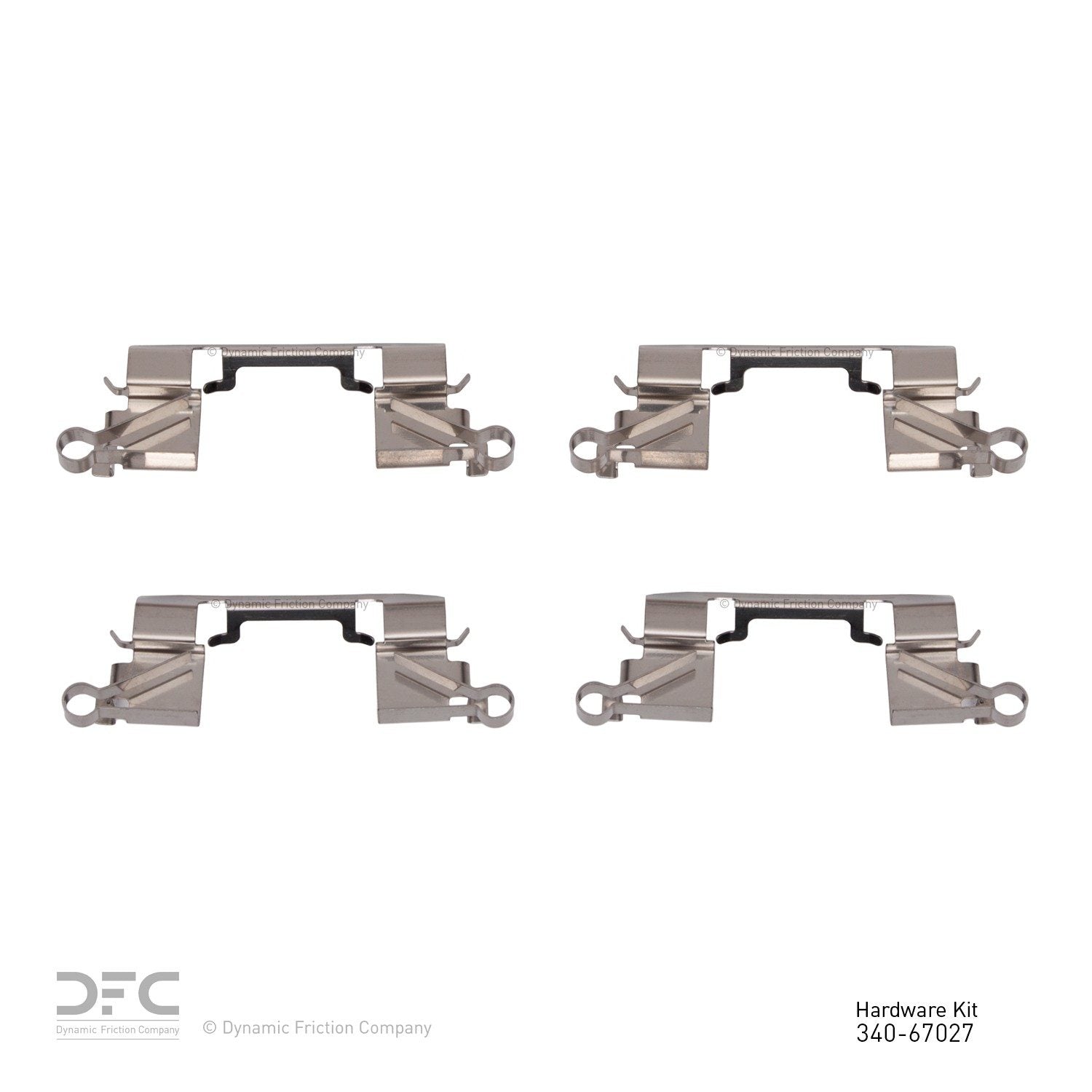 Dynamic Friction Company Disc Brake Hardware Kit  top view frsport 340-67027