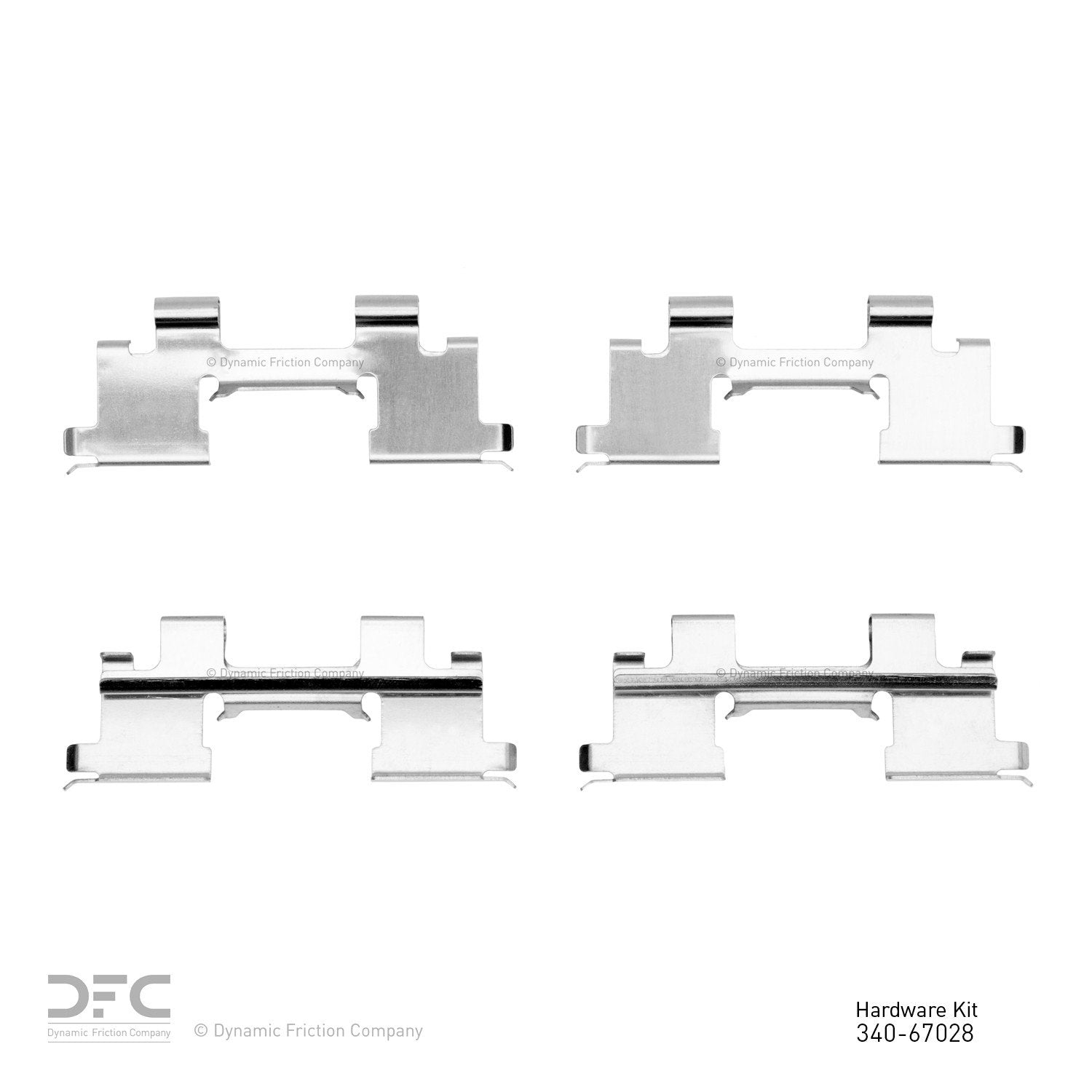 Dynamic Friction Company Disc Brake Hardware Kit  top view frsport 340-67028