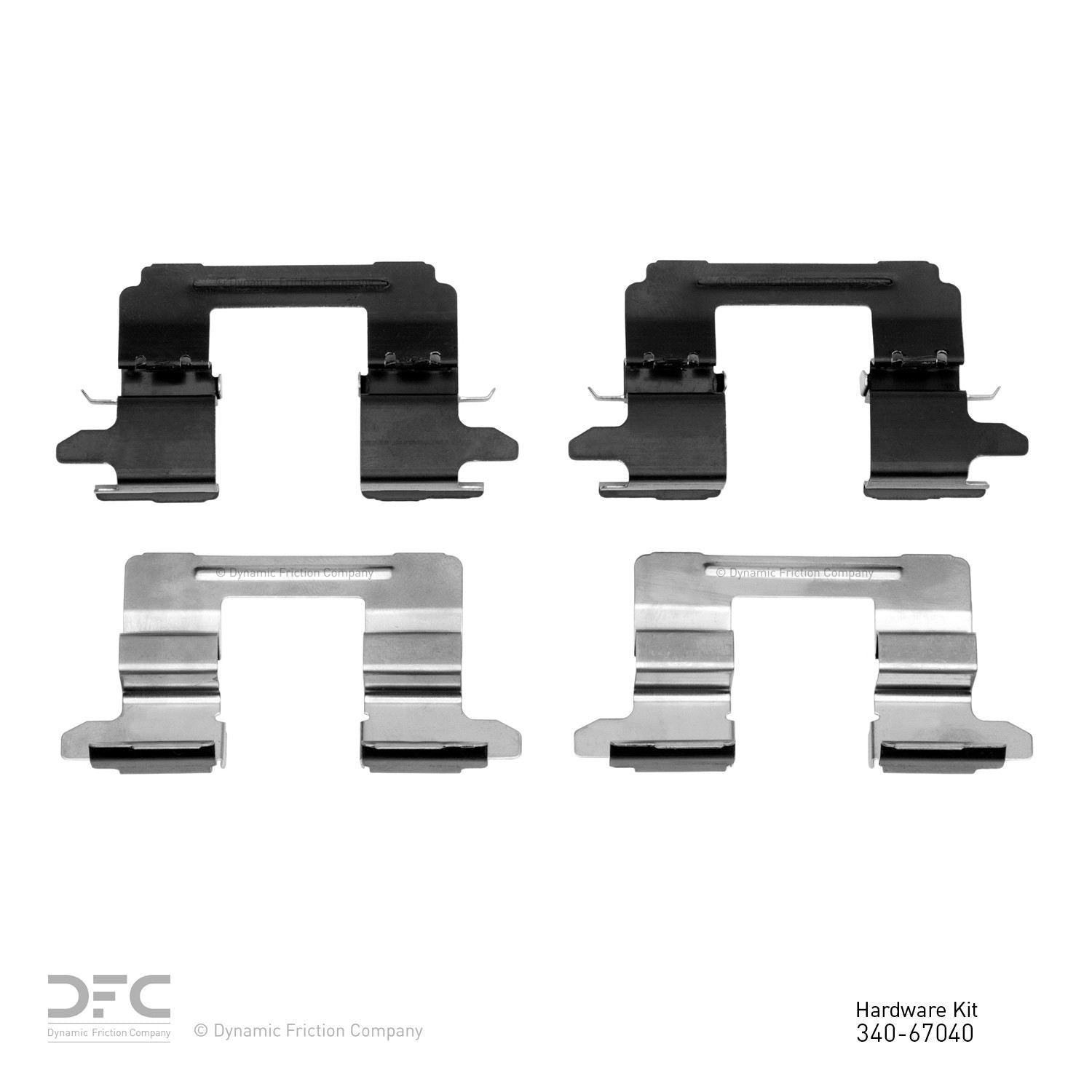 Dynamic Friction Company Disc Brake Hardware Kit  top view frsport 340-67040