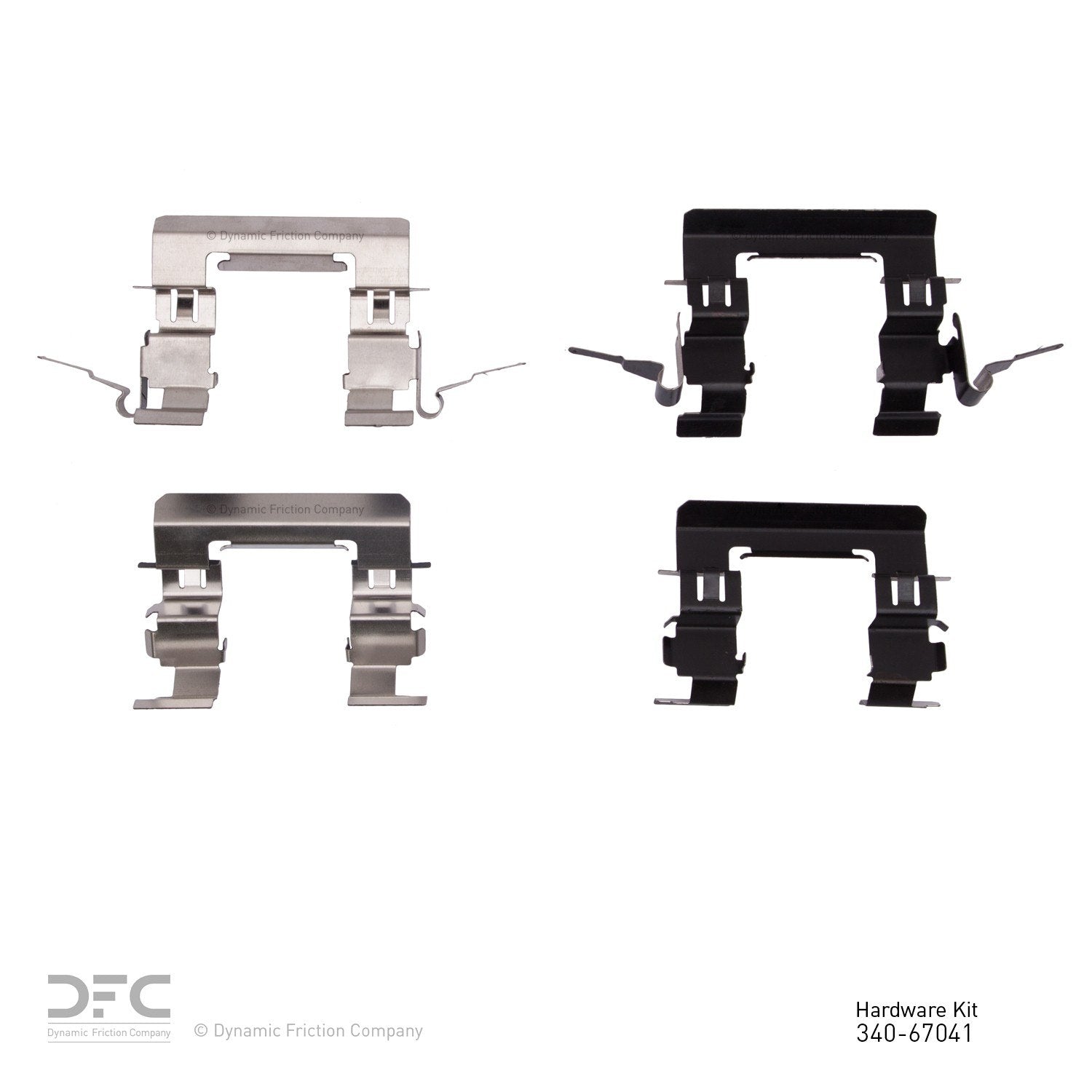 Dynamic Friction Company Disc Brake Hardware Kit  top view frsport 340-67041