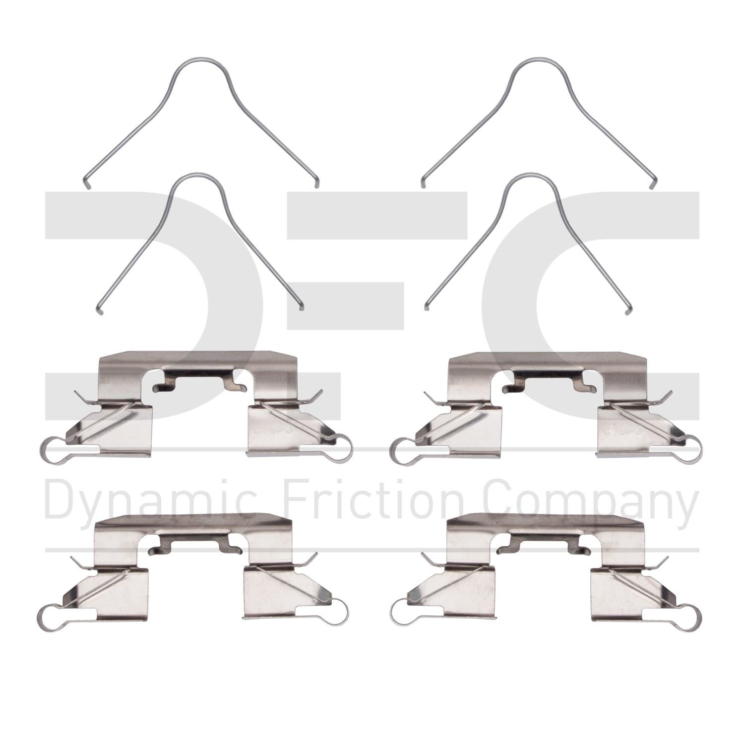 dynamic friction company disc brake hardware kit  frsport 340-67043