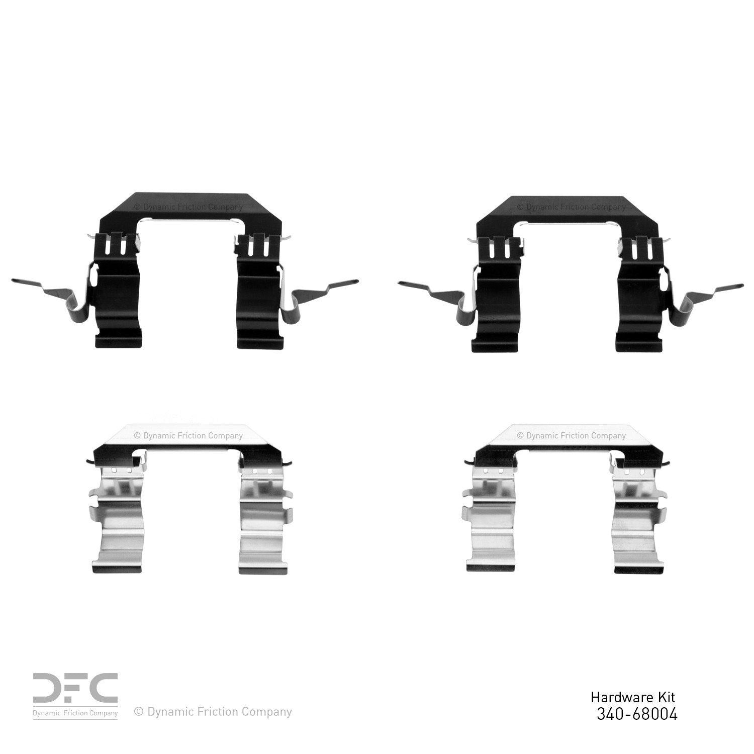 Dynamic Friction Company Disc Brake Hardware Kit  top view frsport 340-68004