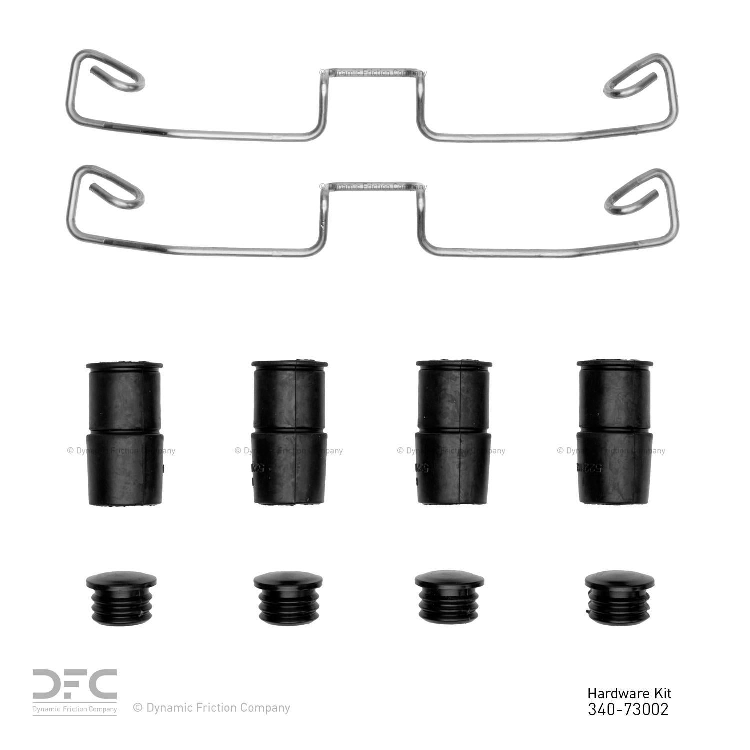 Dynamic Friction Company Disc Brake Hardware Kit  top view frsport 340-73002