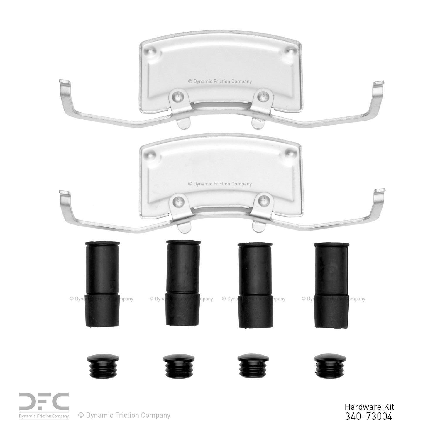 Dynamic Friction Company Disc Brake Hardware Kit  top view frsport 340-73004