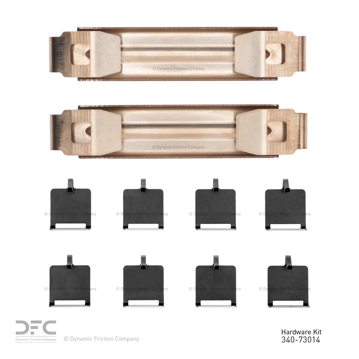 Dynamic Friction Company Disc Brake Hardware Kit  top view frsport 340-73014