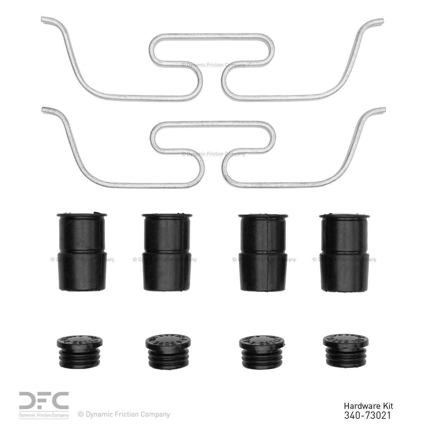 Dynamic Friction Company Disc Brake Hardware Kit  top view frsport 340-73021