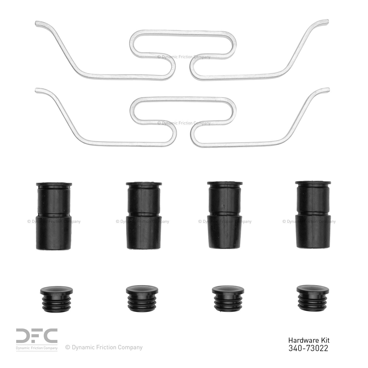 Dynamic Friction Company Disc Brake Hardware Kit  top view frsport 340-73022