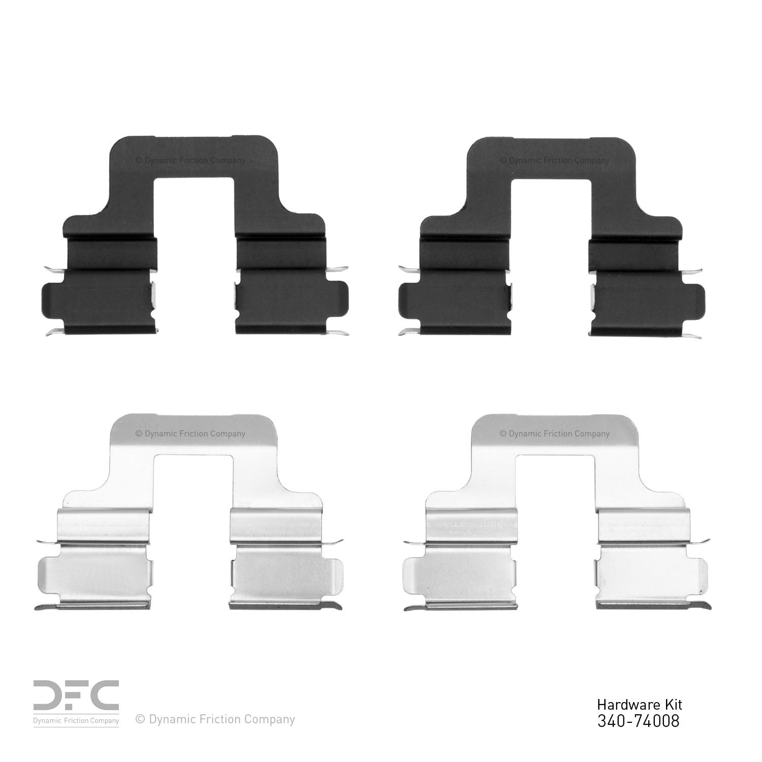 Dynamic Friction Company Disc Brake Hardware Kit  top view frsport 340-74008