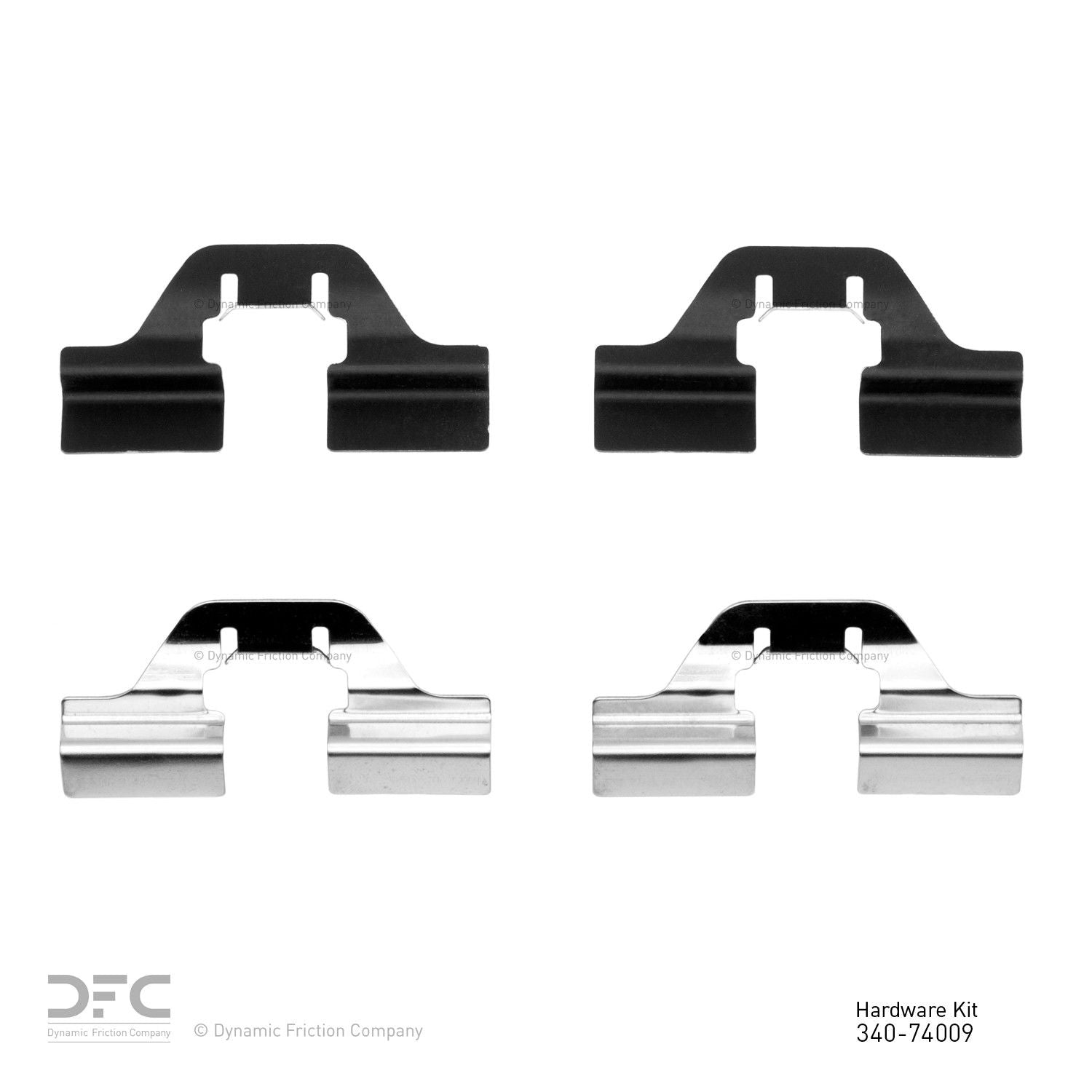 Dynamic Friction Company Disc Brake Hardware Kit  top view frsport 340-74009