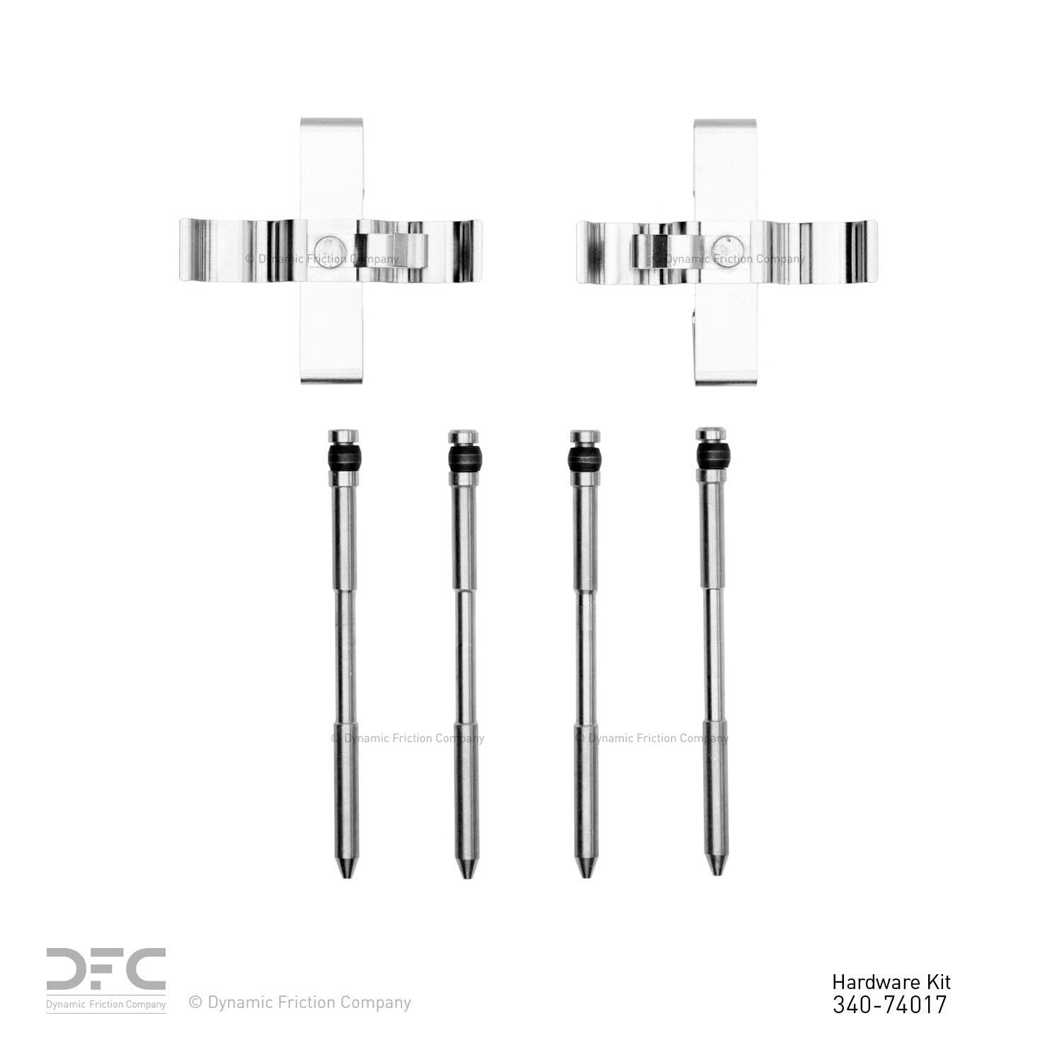 Dynamic Friction Company Disc Brake Hardware Kit  top view frsport 340-74017