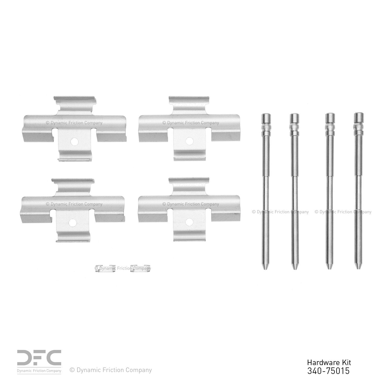 Dynamic Friction Company Disc Brake Hardware Kit  top view frsport 340-75015