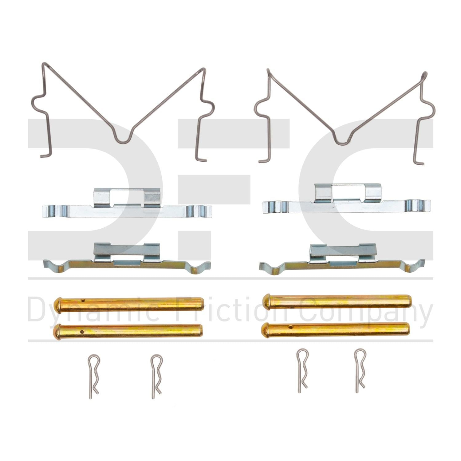 Dynamic Friction Company Disc Brake Hardware Kit  top view frsport 340-76000