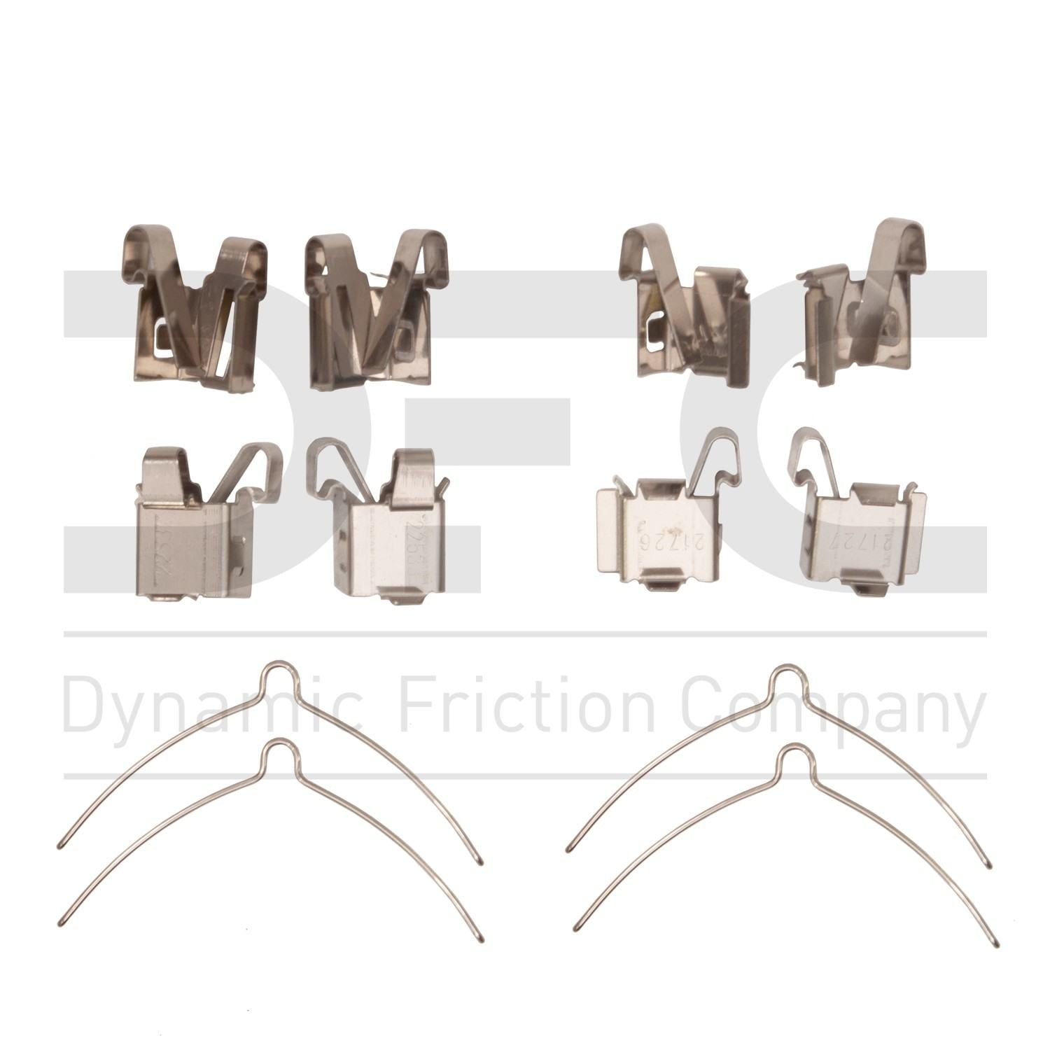 dynamic friction company disc brake hardware kit  frsport 340-76008