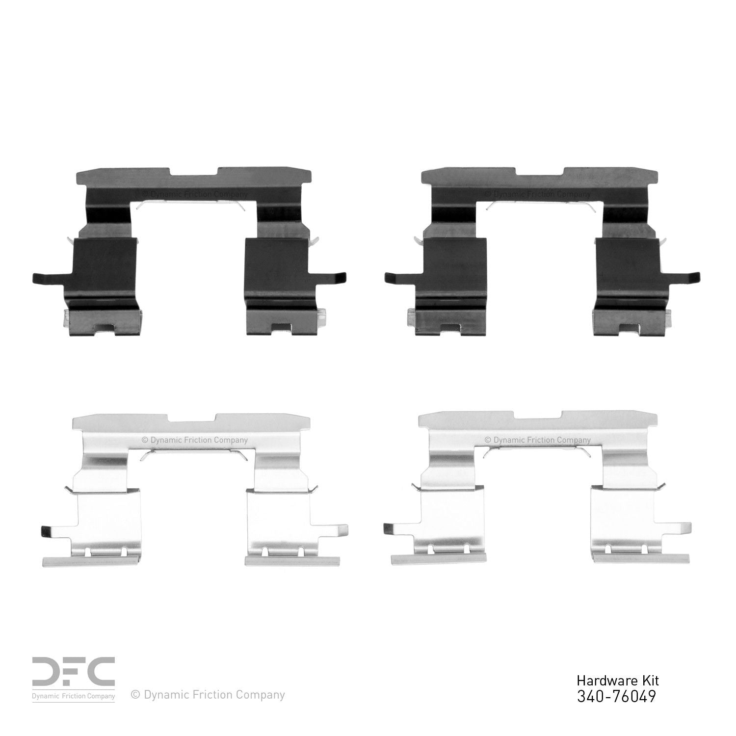 Dynamic Friction Company Disc Brake Hardware Kit  top view frsport 340-76049