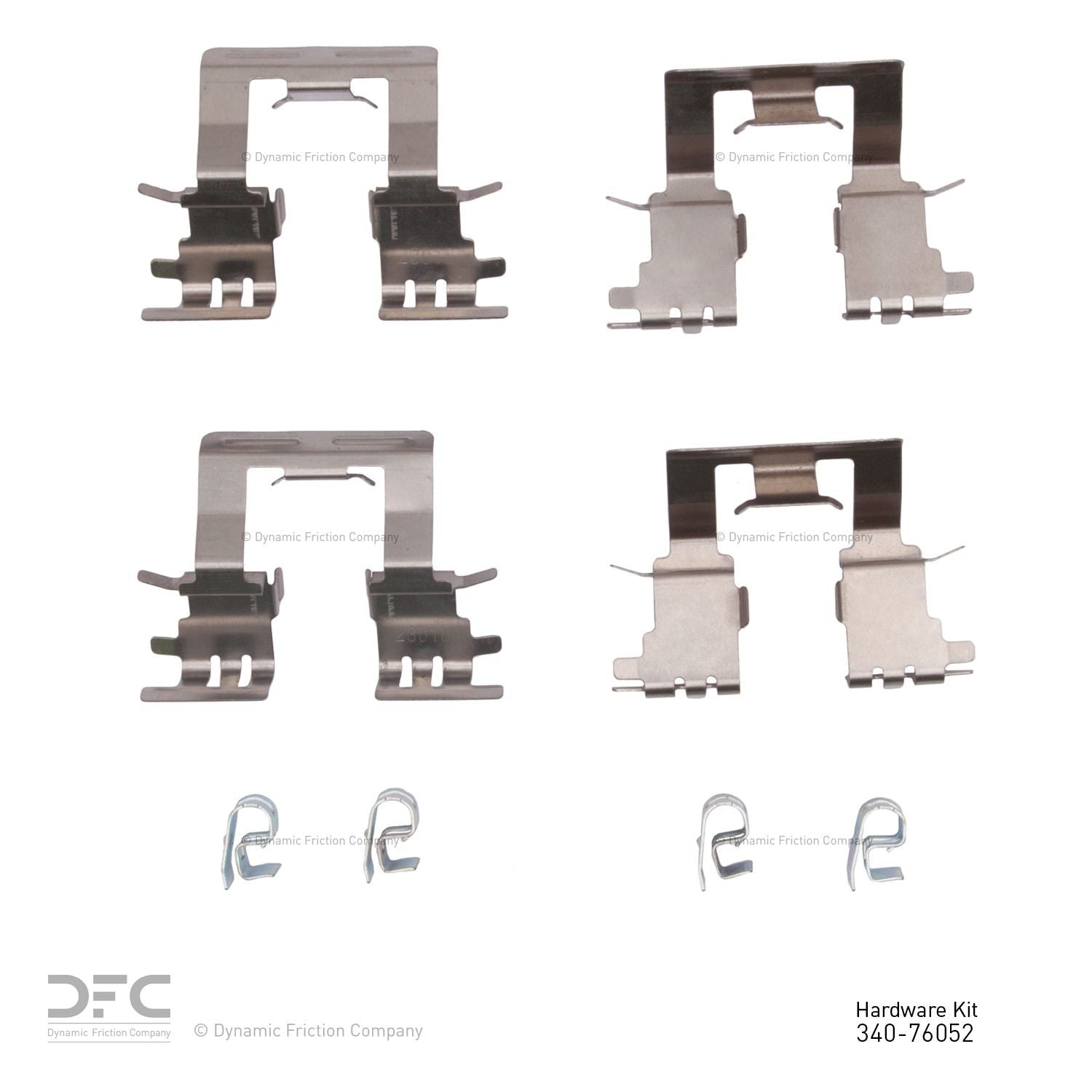 Dynamic Friction Company Disc Brake Hardware Kit  top view frsport 340-76052