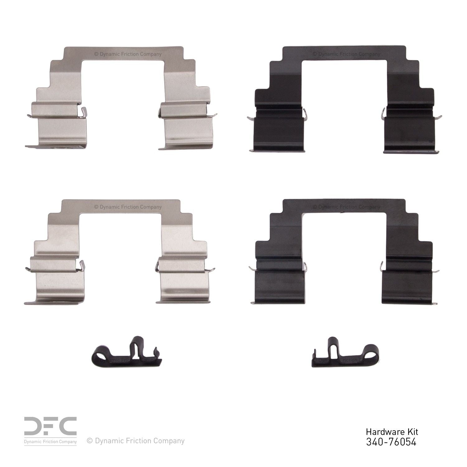 Dynamic Friction Company Disc Brake Hardware Kit  top view frsport 340-76054